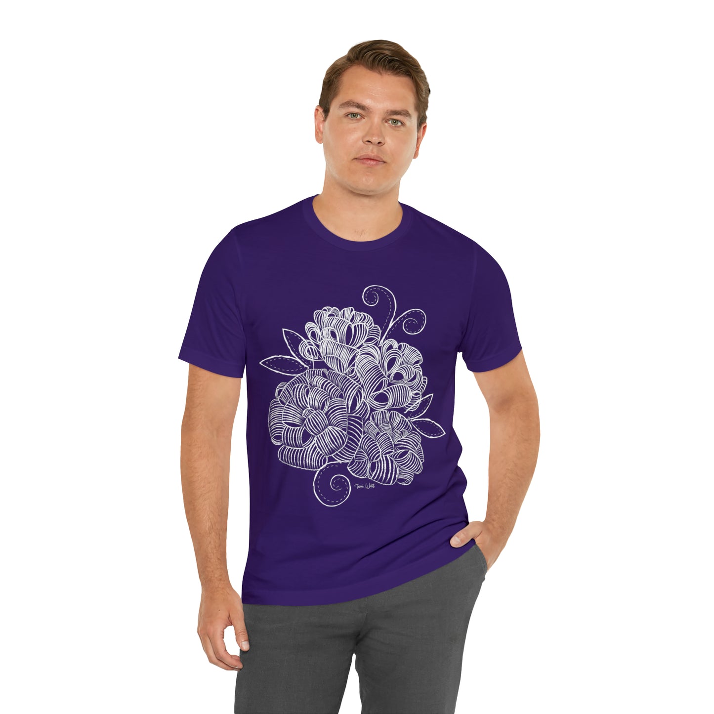 Corn Husk Flower Short Sleeve Tee