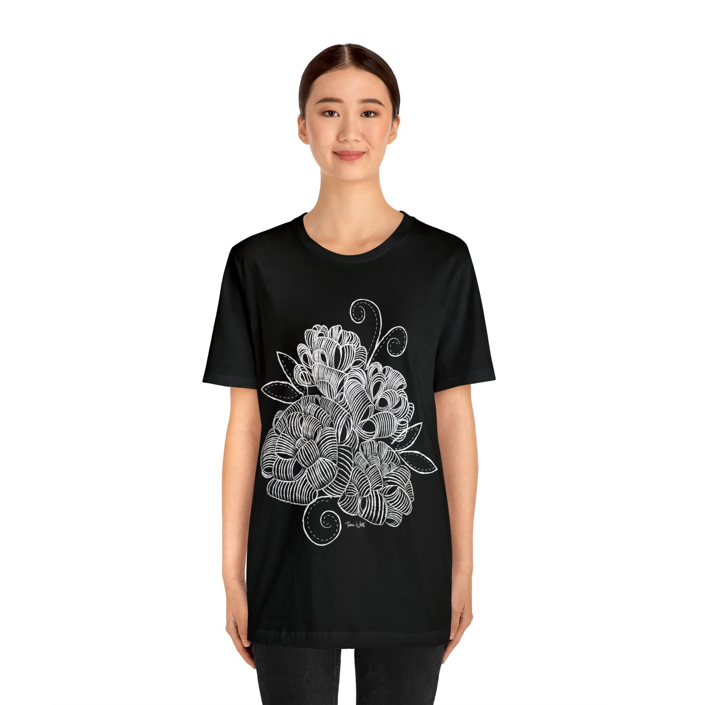 Corn Husk Flower Short Sleeve Tee