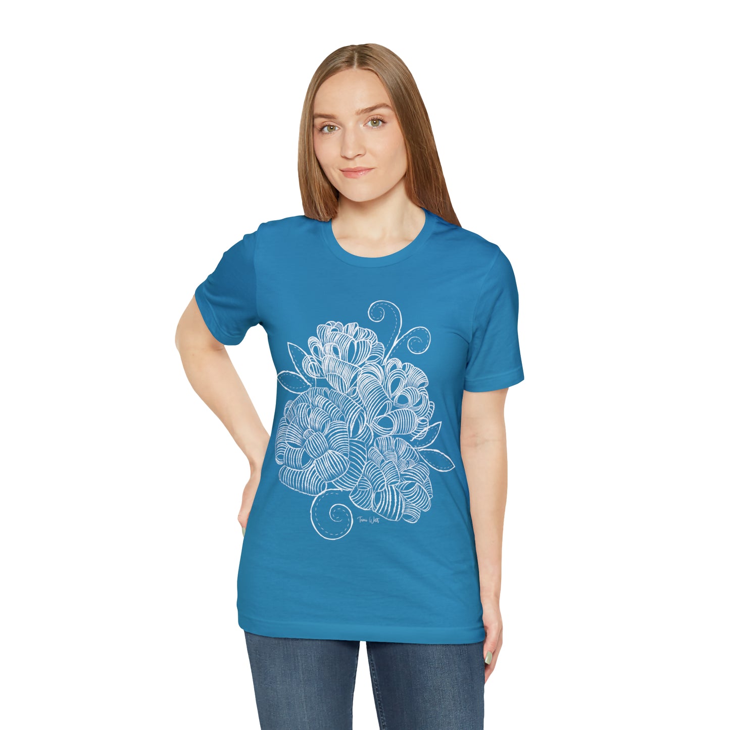 Corn Husk Flower Short Sleeve Tee