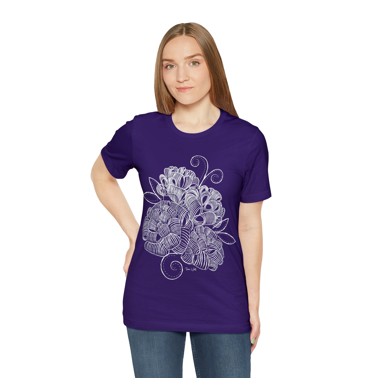 Corn Husk Flower Short Sleeve Tee