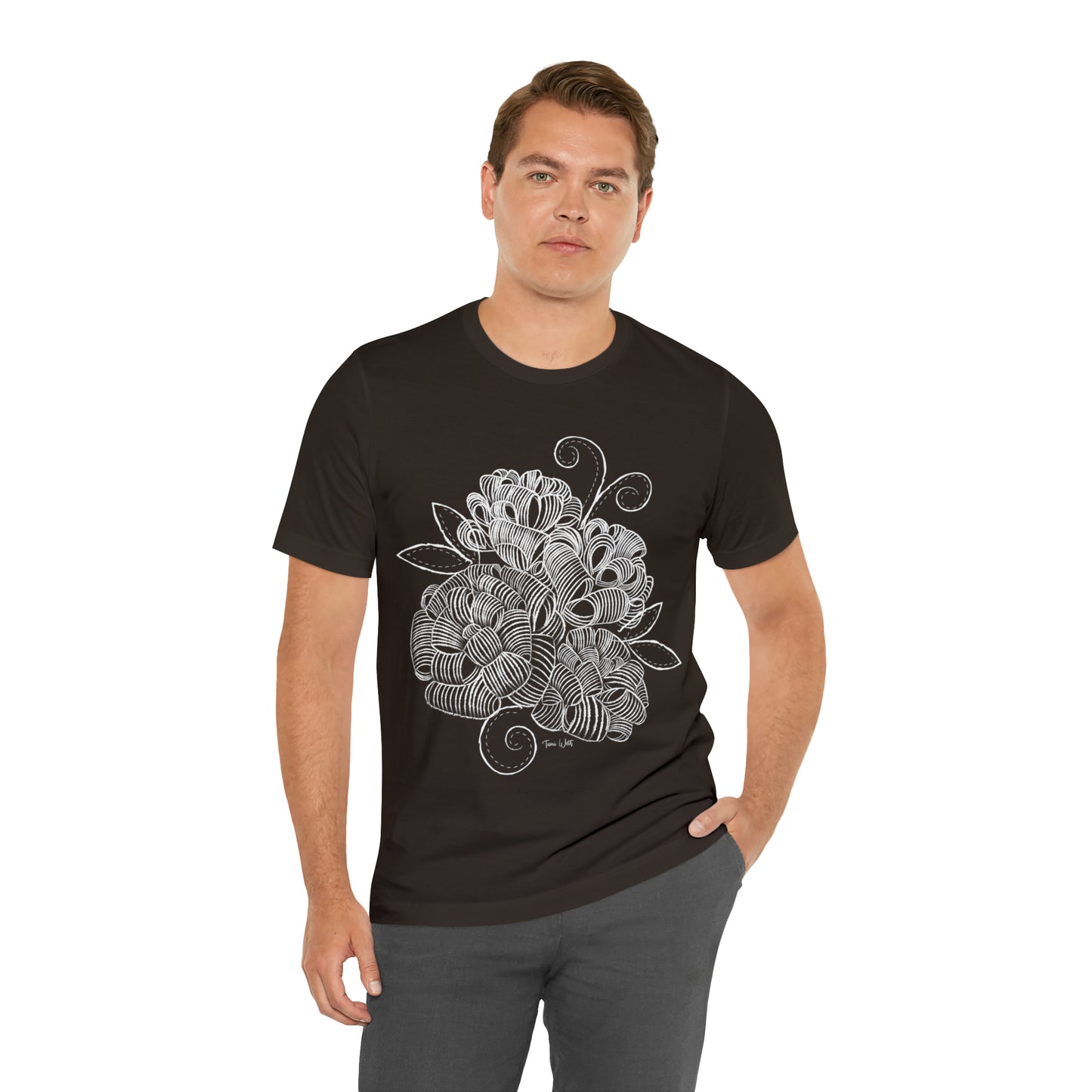 Corn Husk Flower Short Sleeve Tee