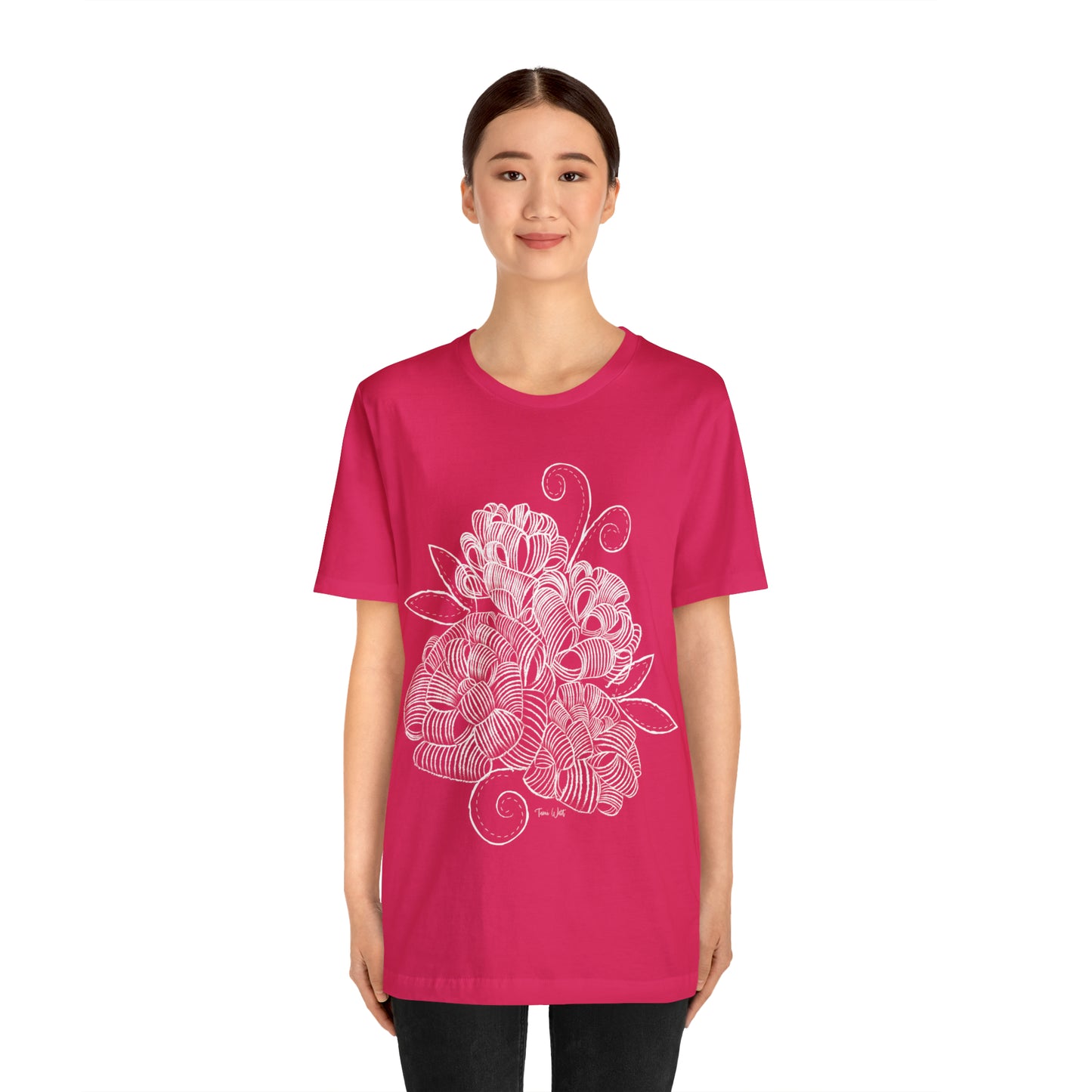 Corn Husk Flower Short Sleeve Tee