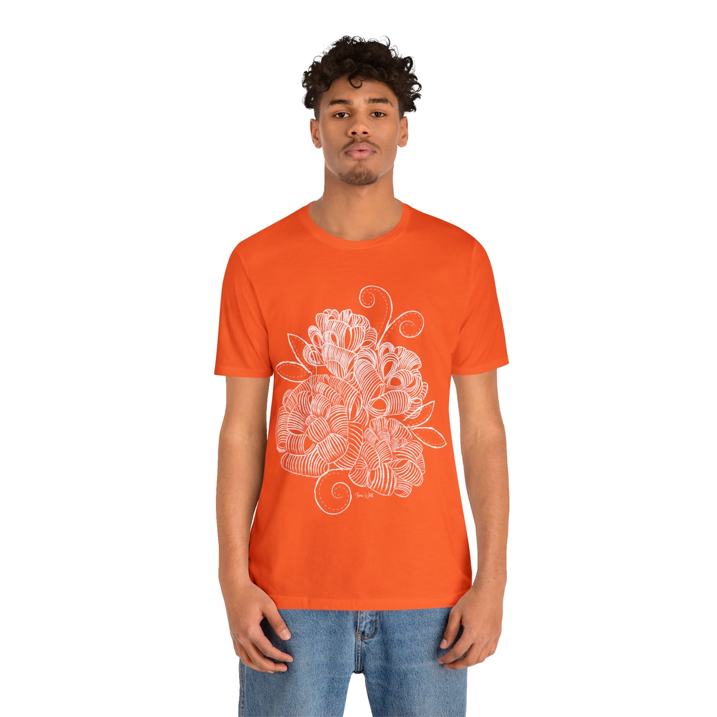 Corn Husk Flower Short Sleeve Tee
