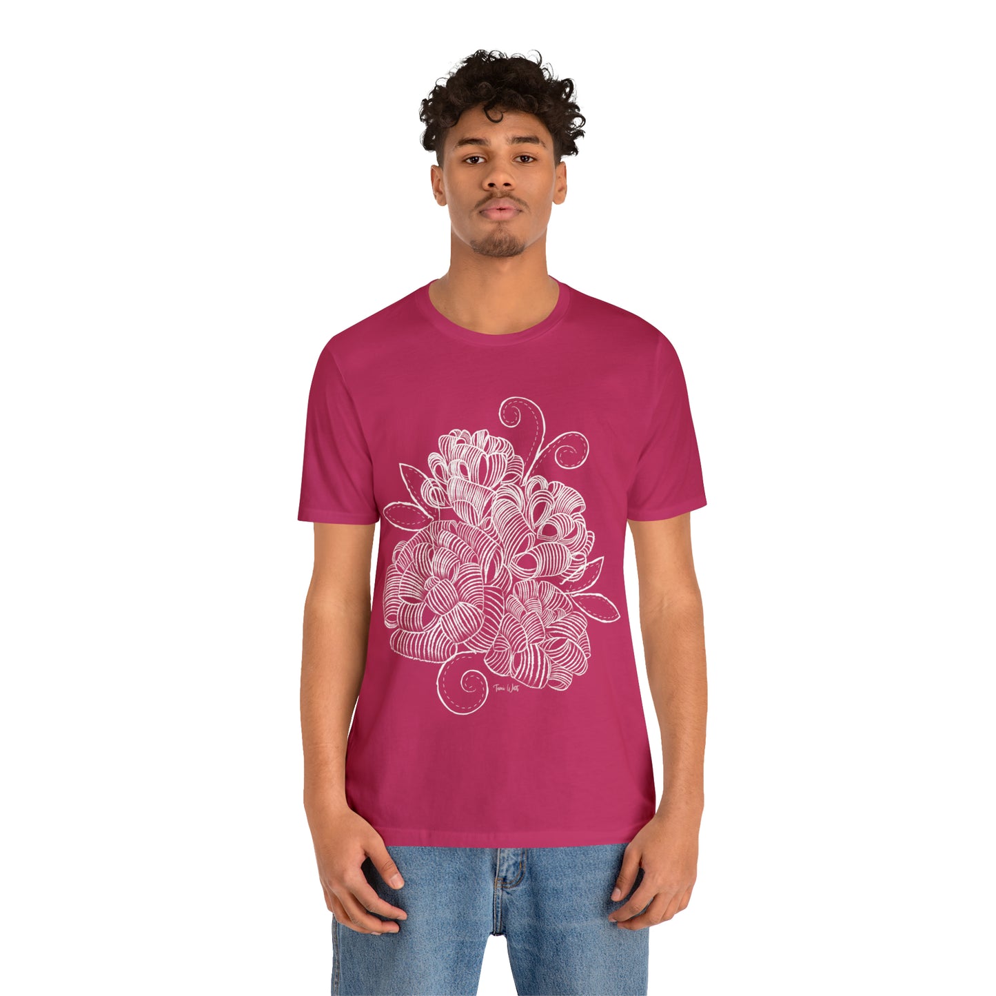 Corn Husk Flower Short Sleeve Tee