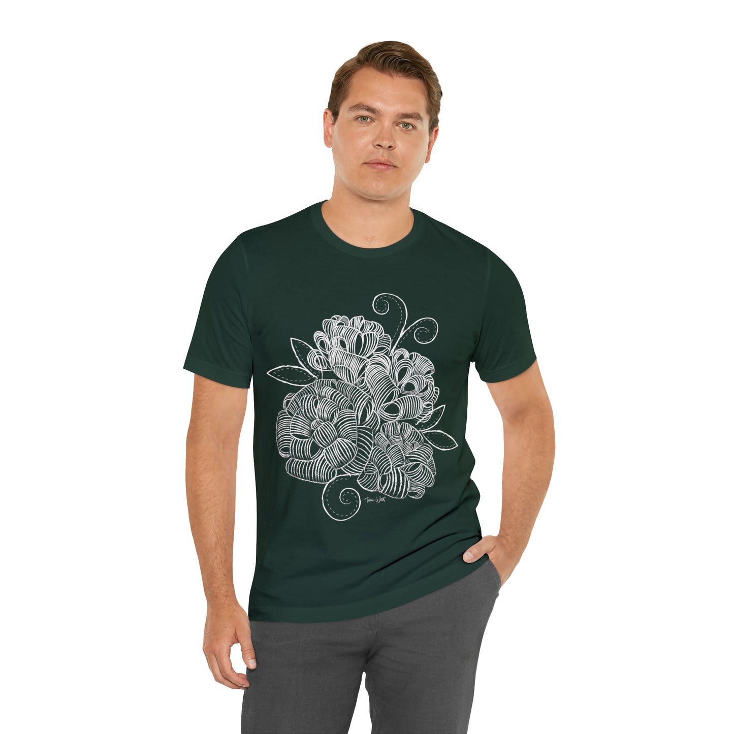 Corn Husk Flower Short Sleeve Tee