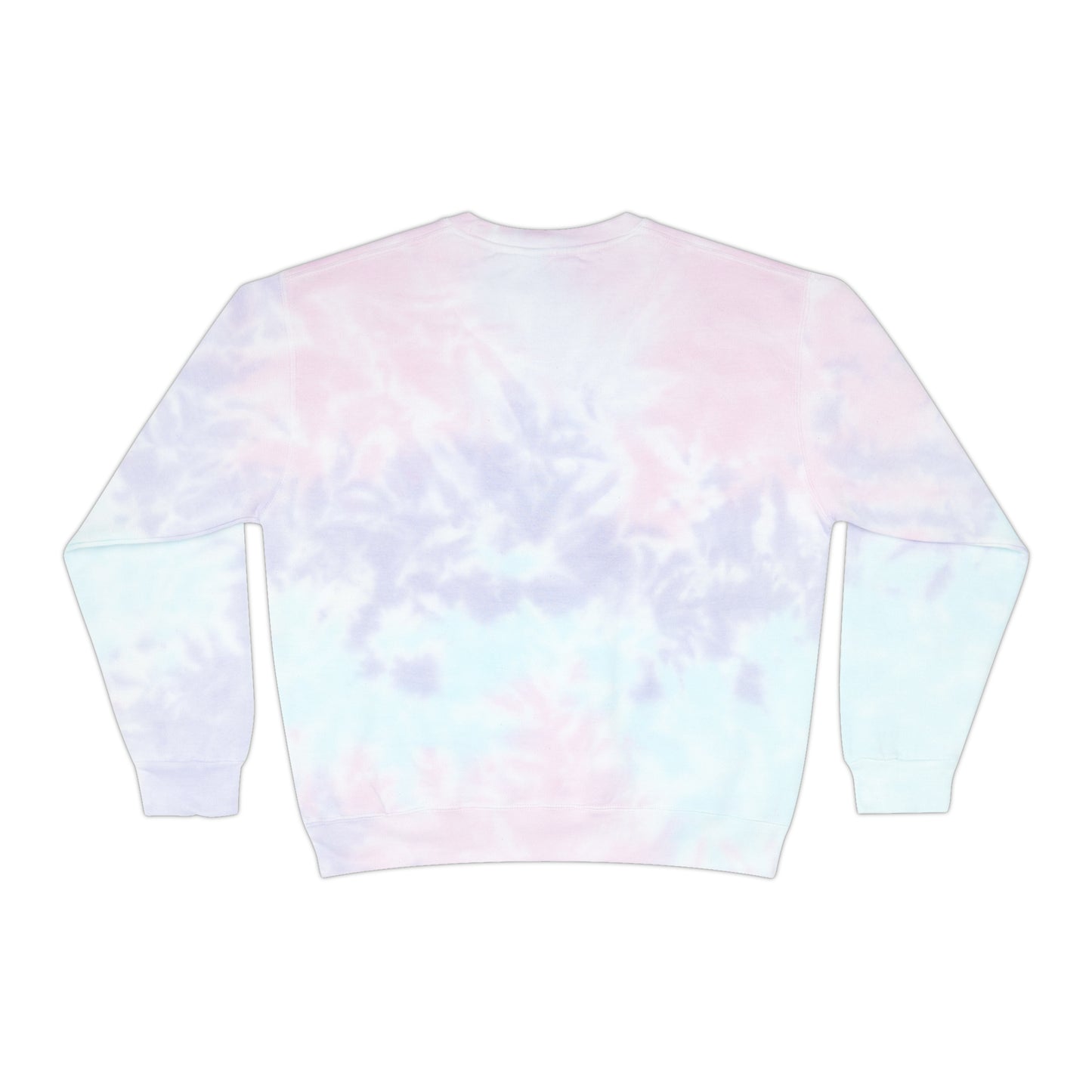 Floral Design Unisex Tie-Dye Sweatshirt