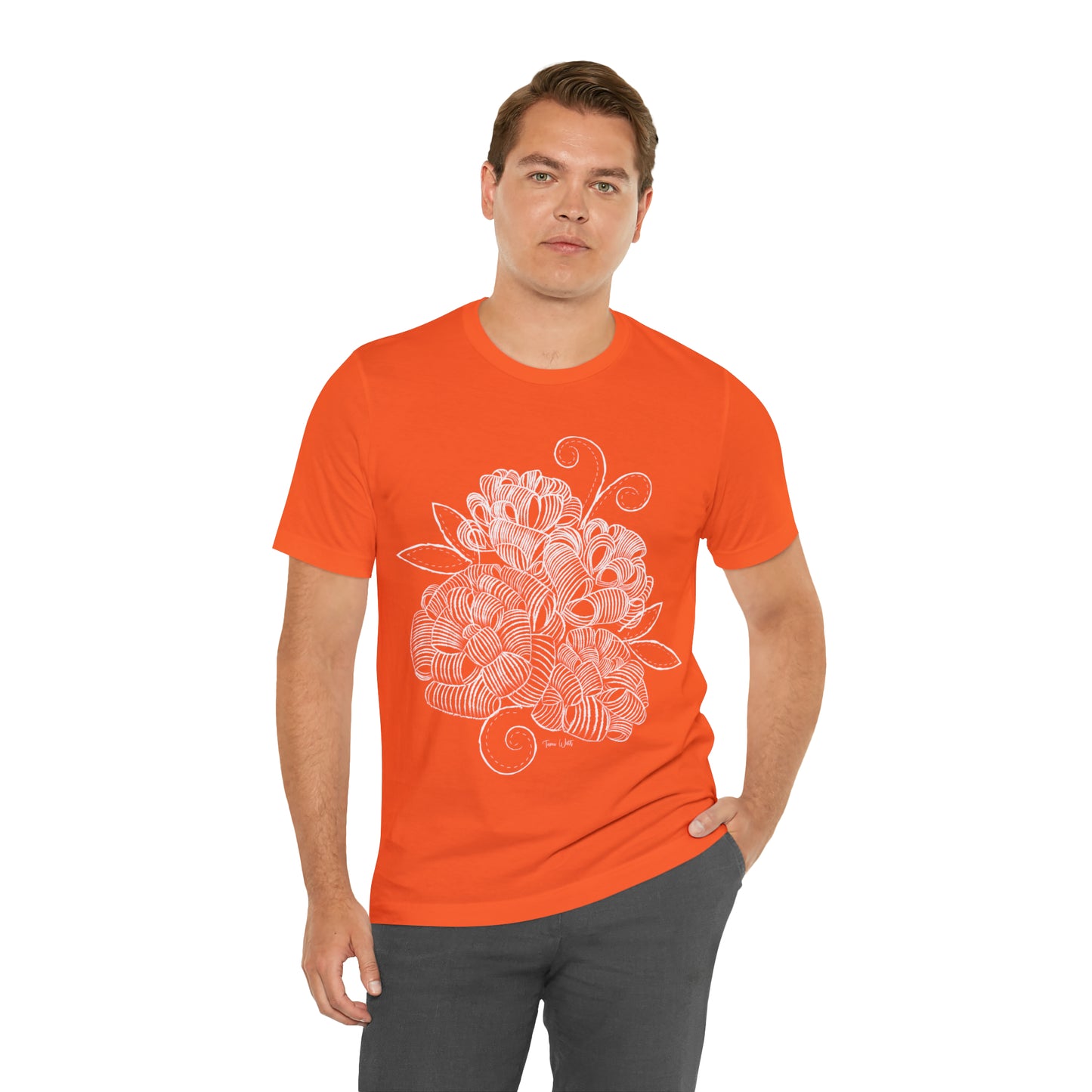 Corn Husk Flower Short Sleeve Tee
