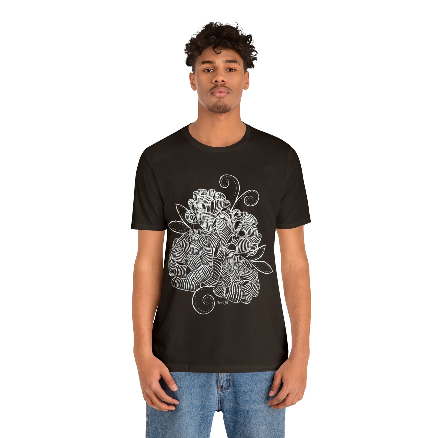 Corn Husk Flower Short Sleeve Tee