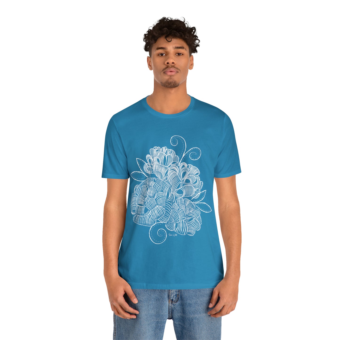 Corn Husk Flower Short Sleeve Tee