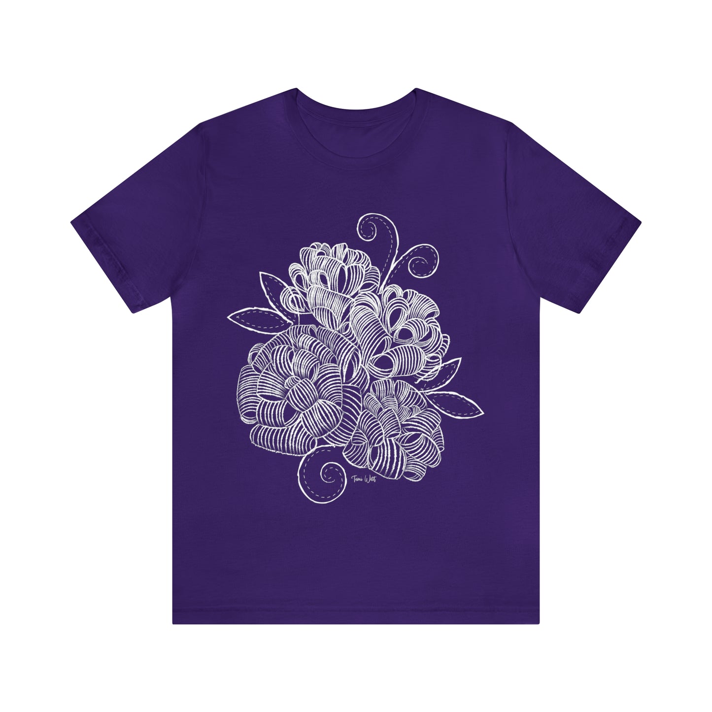 Corn Husk Flower Short Sleeve Tee