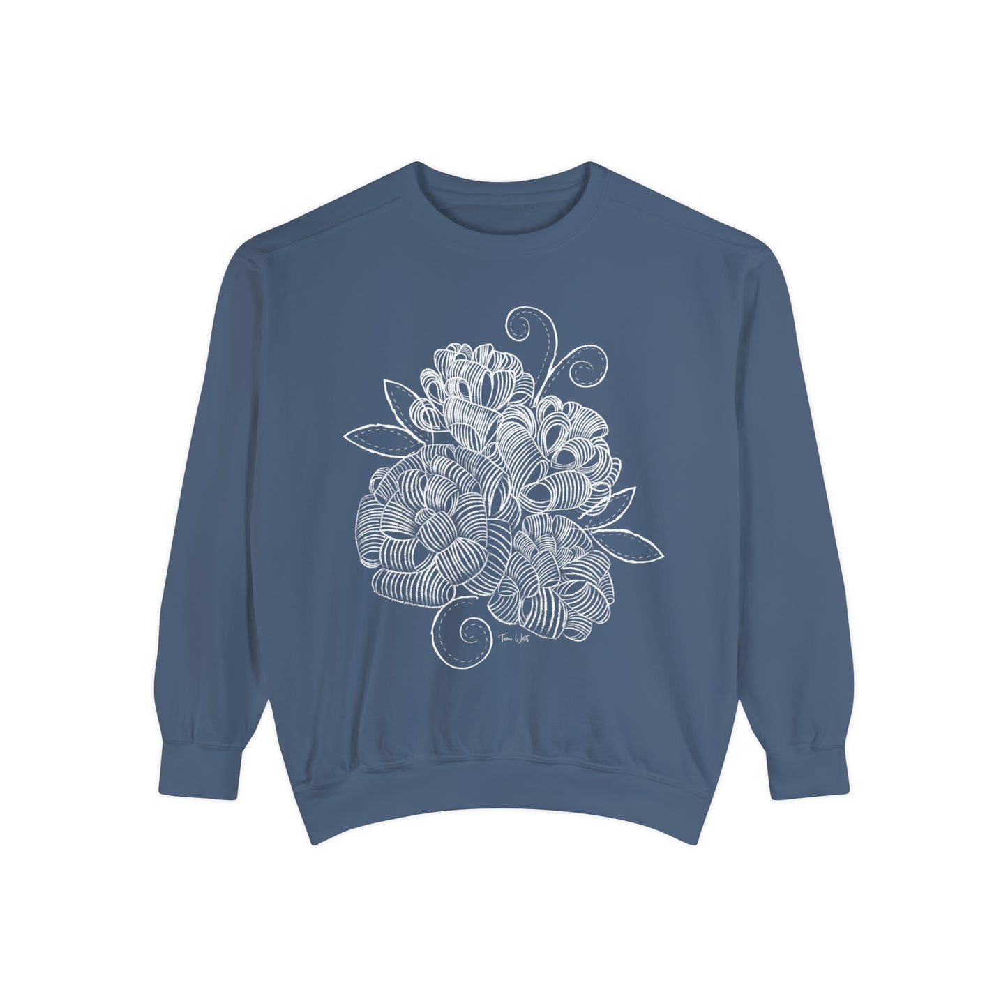 Corn husk flower Garment-Dyed Sweatshirt