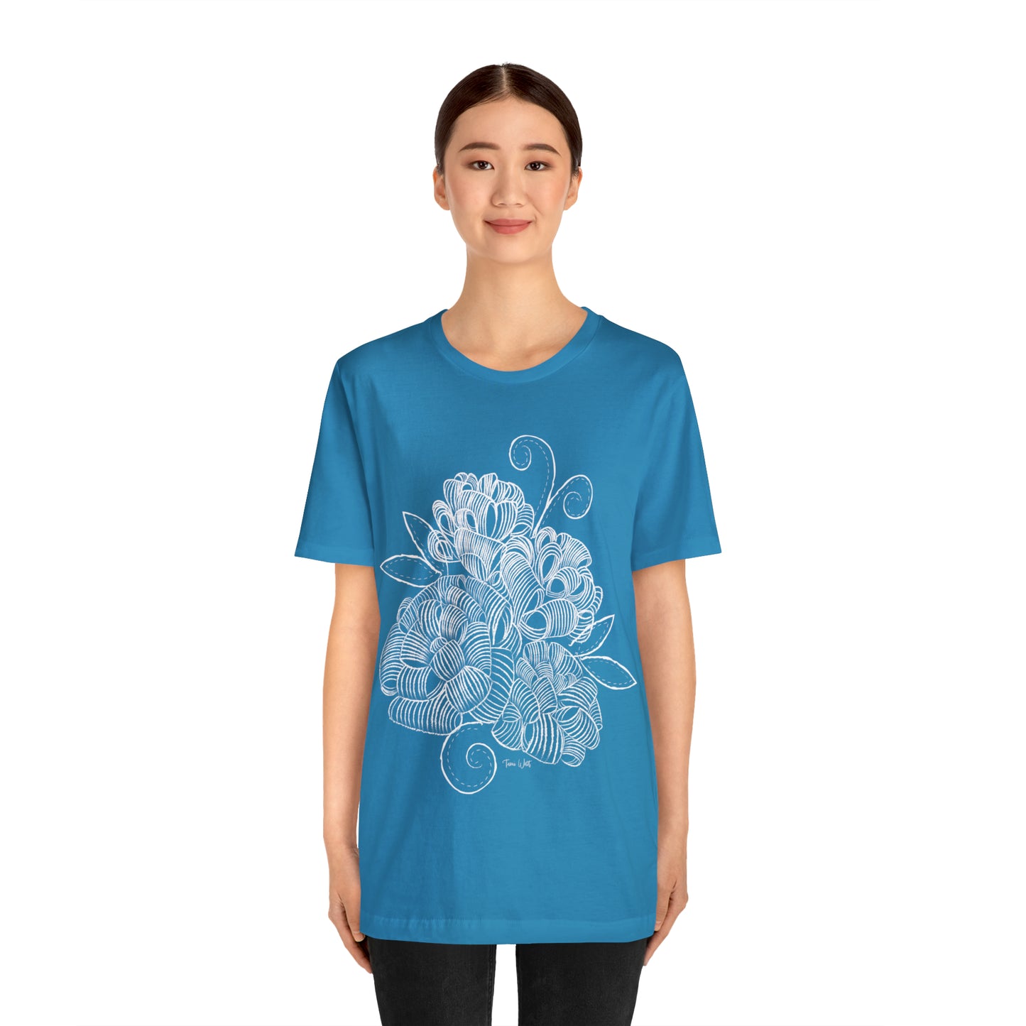 Corn Husk Flower Short Sleeve Tee