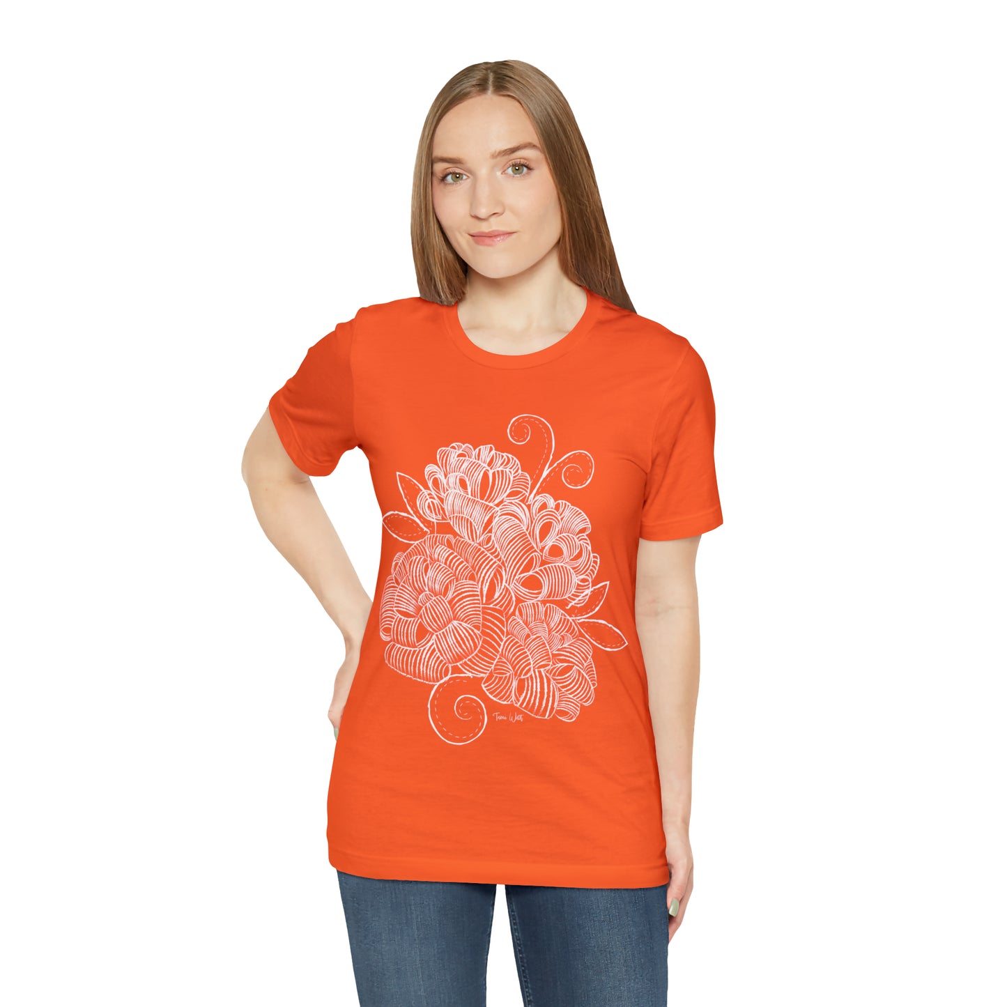 Corn Husk Flower Short Sleeve Tee