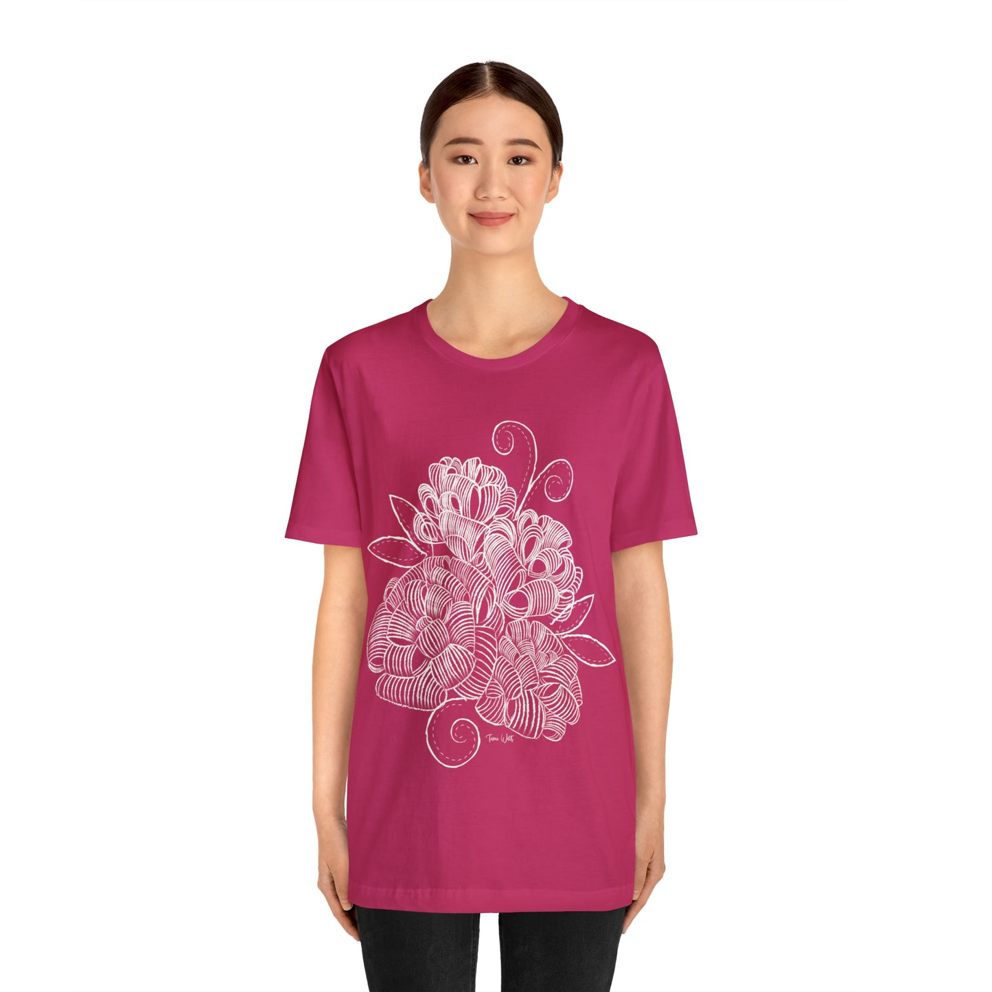 Corn Husk Flower Short Sleeve Tee