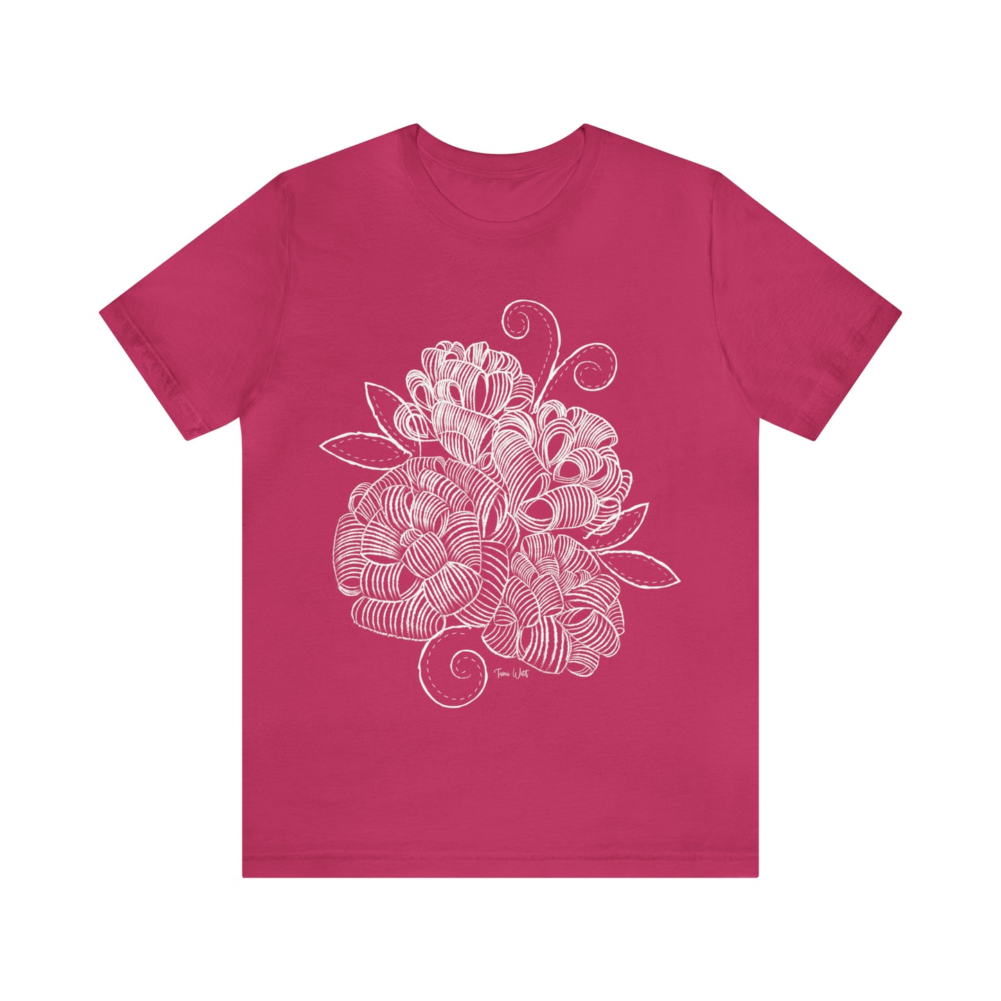 Corn Husk Flower Short Sleeve Tee