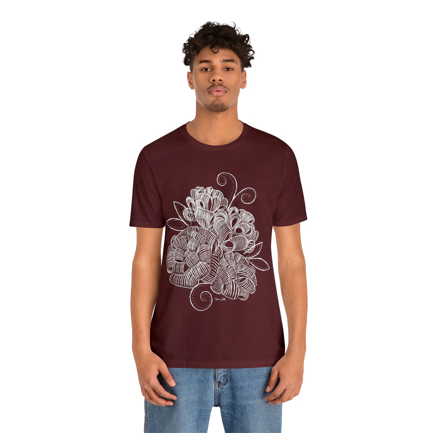 Corn Husk Flower Short Sleeve Tee