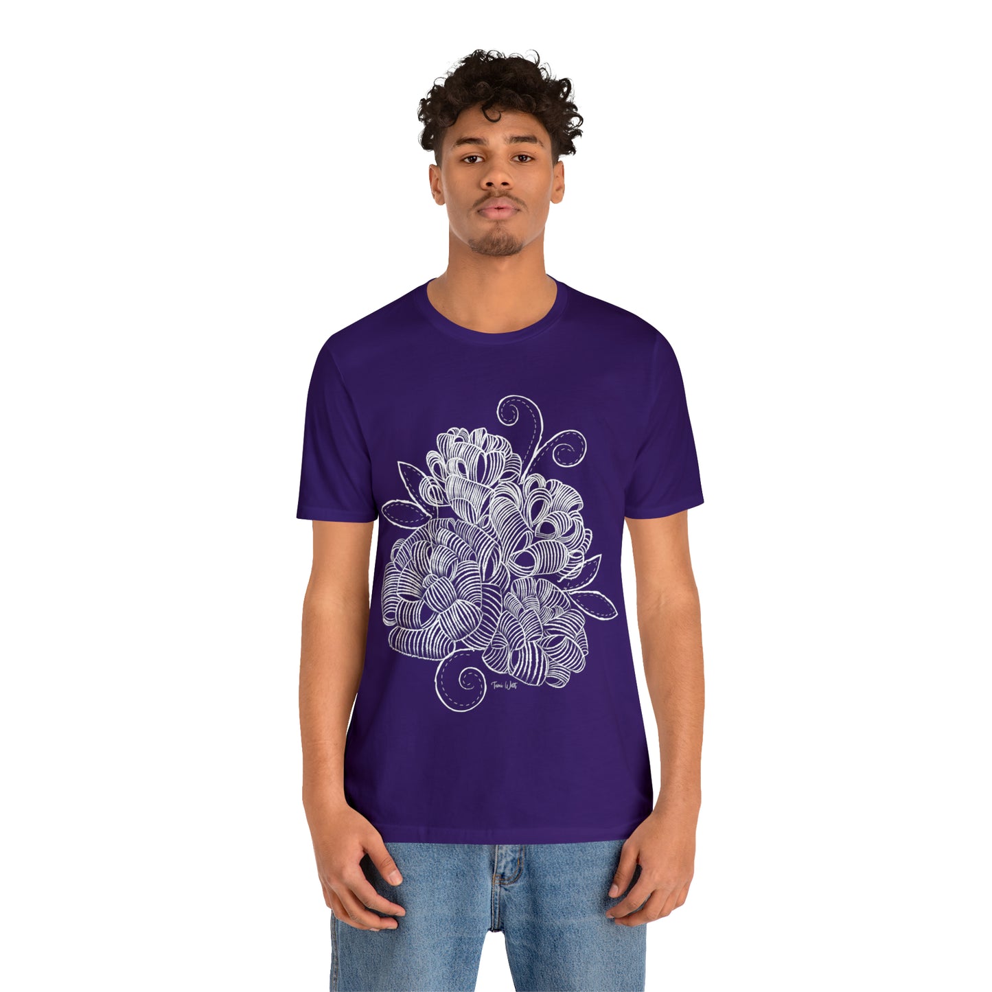 Corn Husk Flower Short Sleeve Tee