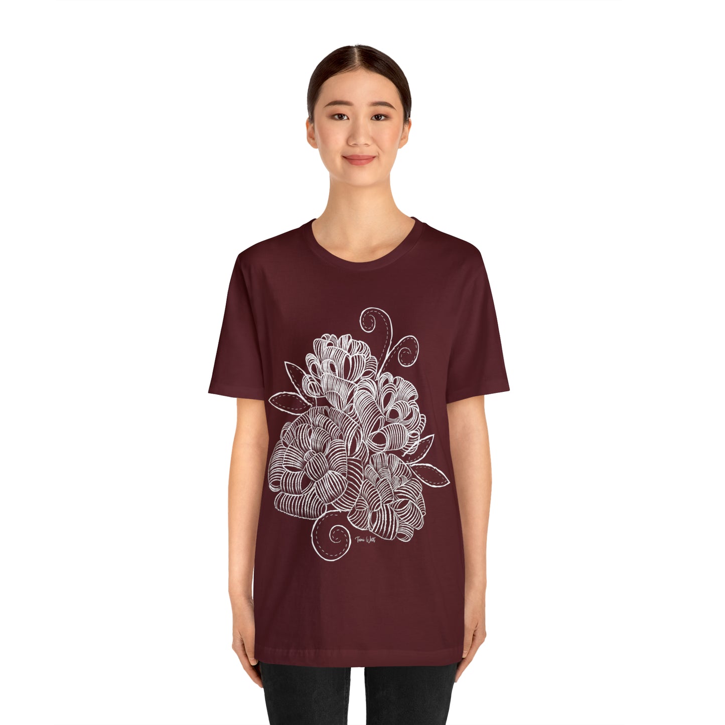 Corn Husk Flower Short Sleeve Tee