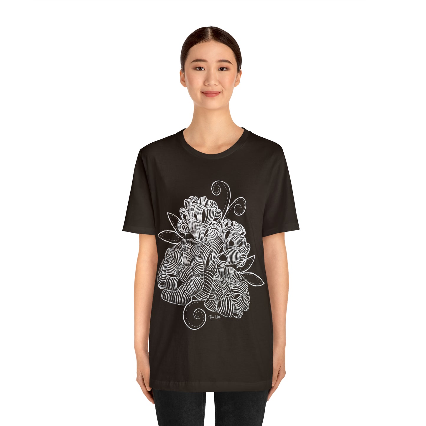 Corn Husk Flower Short Sleeve Tee
