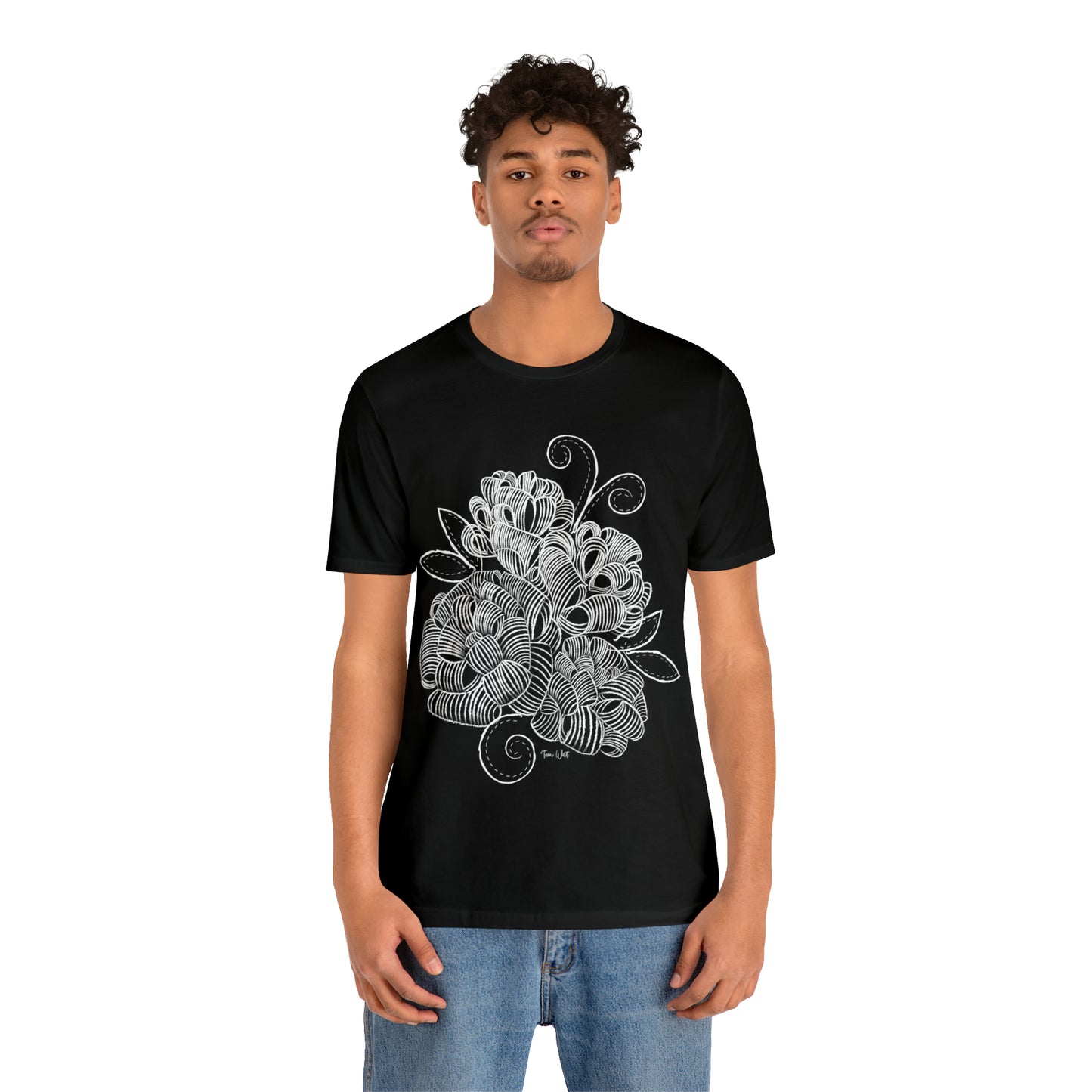 Corn Husk Flower Short Sleeve Tee