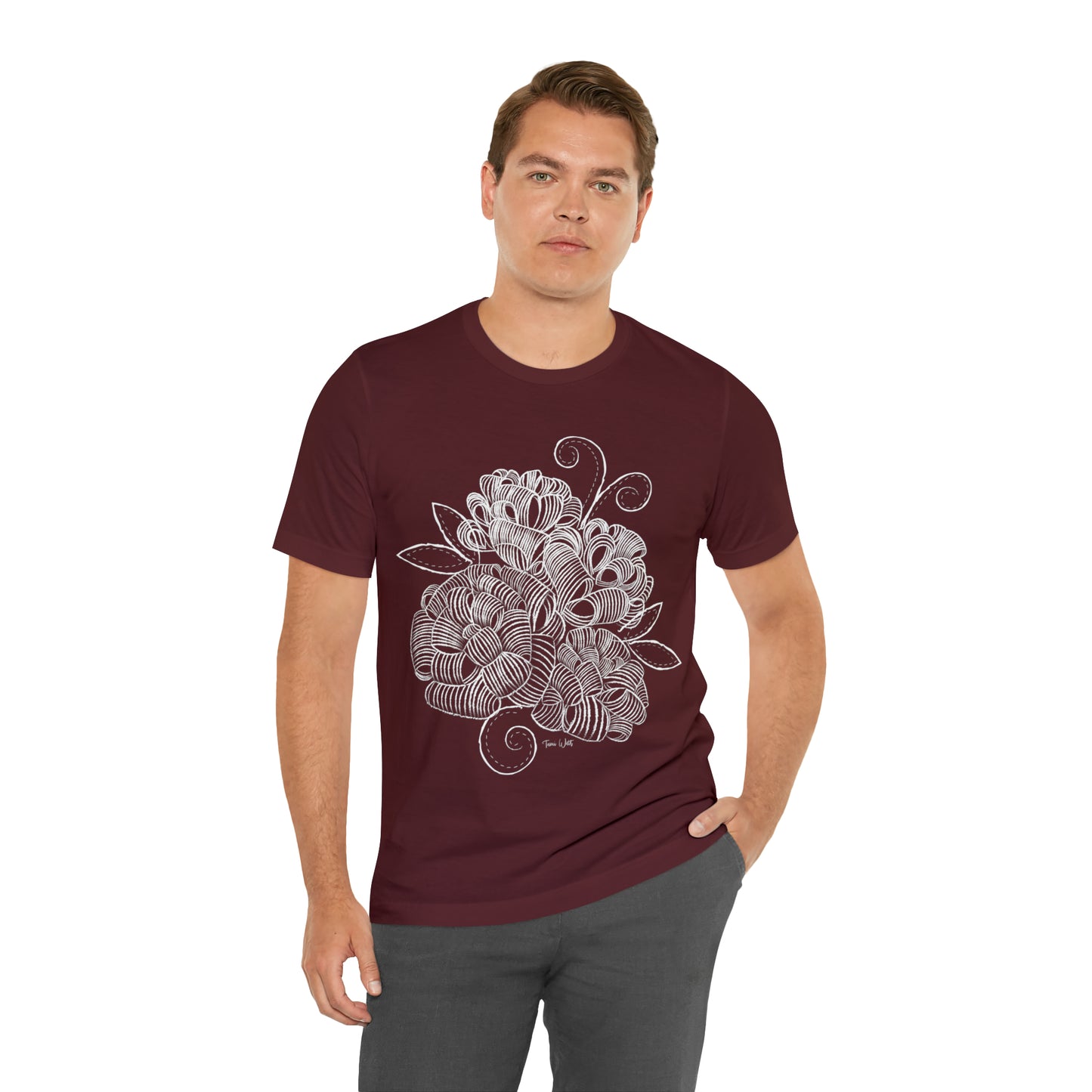 Corn Husk Flower Short Sleeve Tee