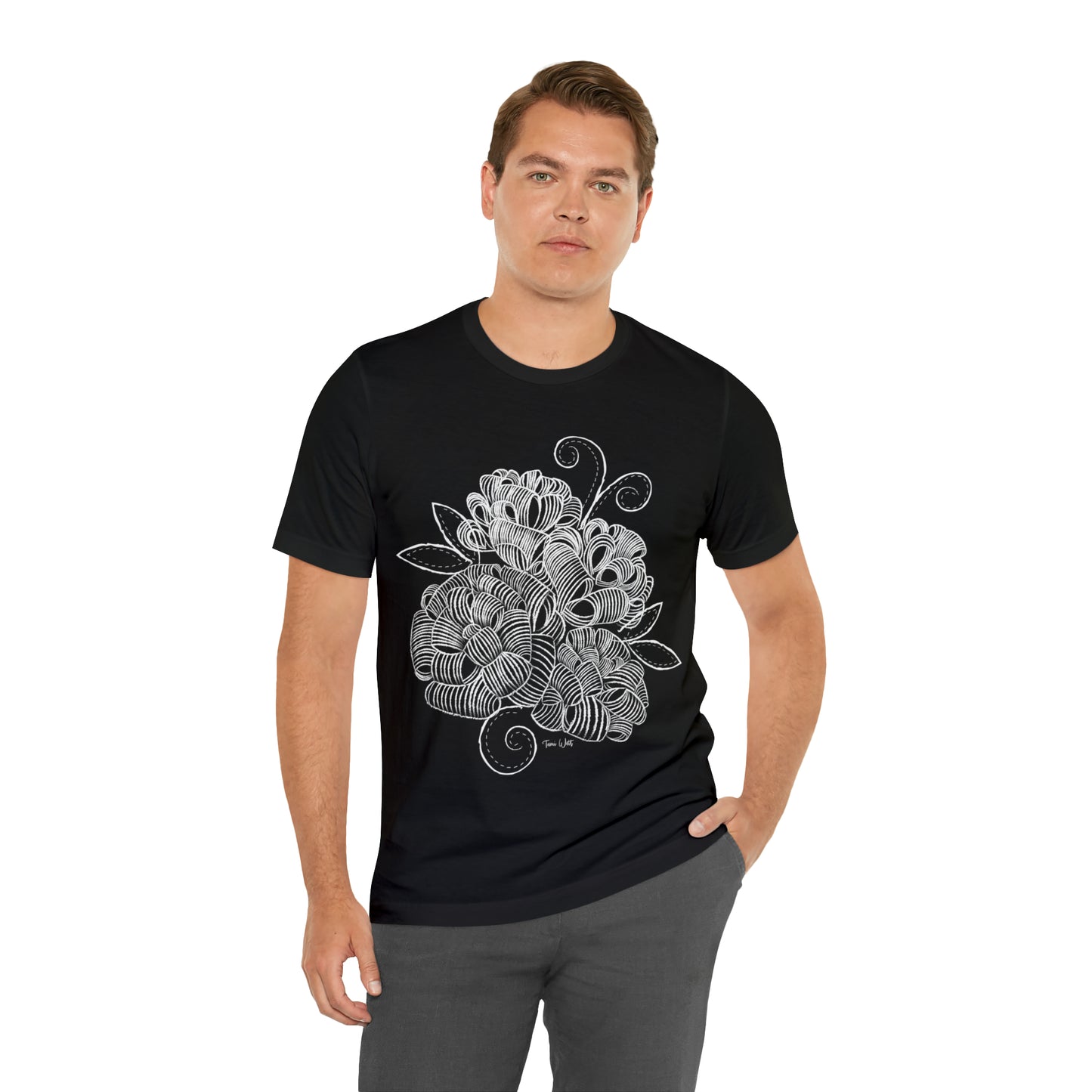 Corn Husk Flower Short Sleeve Tee