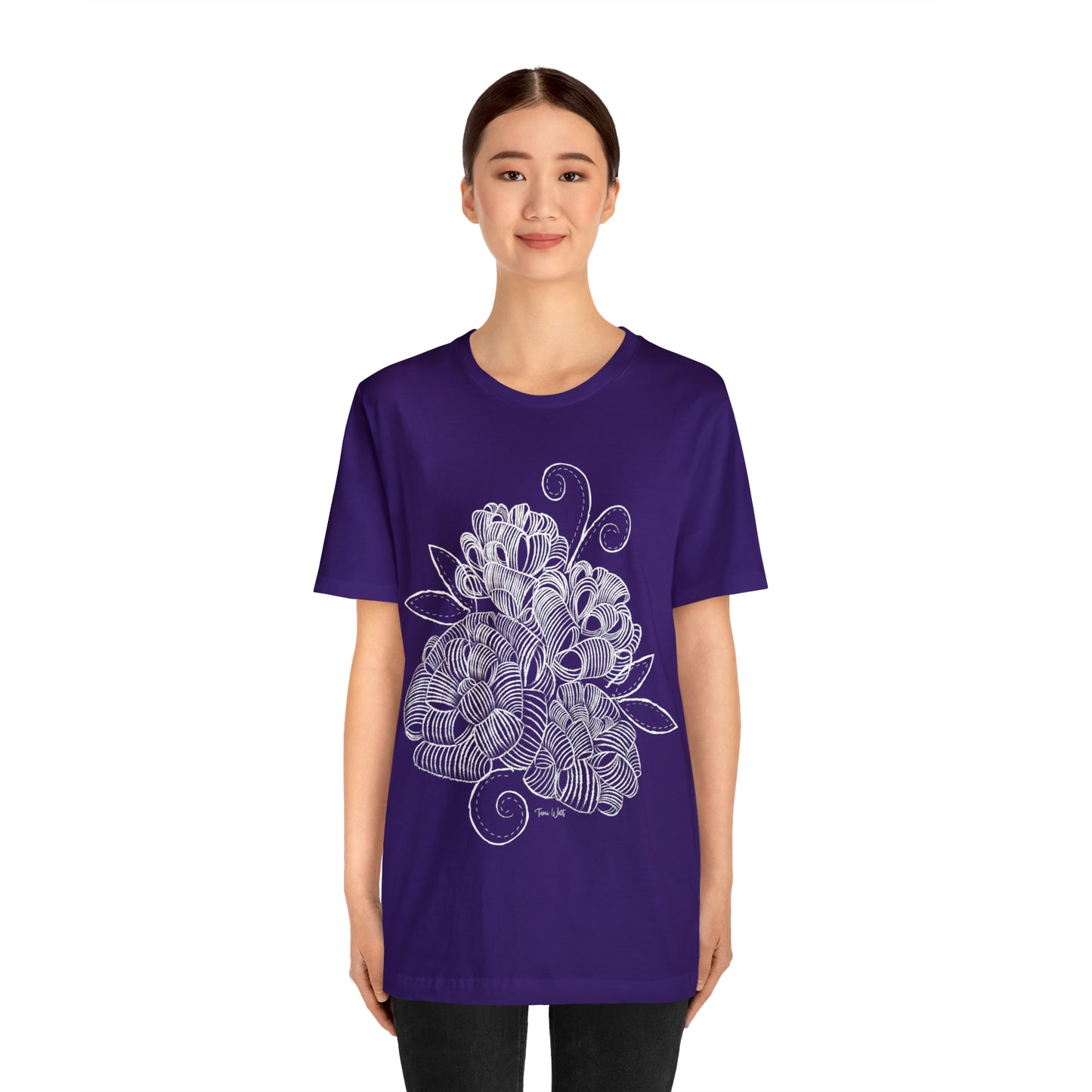 Corn Husk Flower Short Sleeve Tee