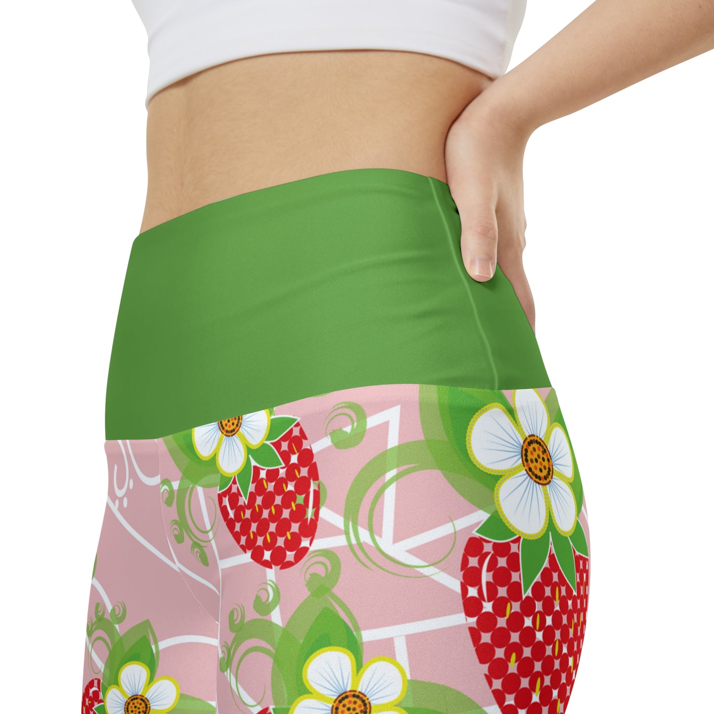 Strawberry Print Women's Workout Shorts (AOP)