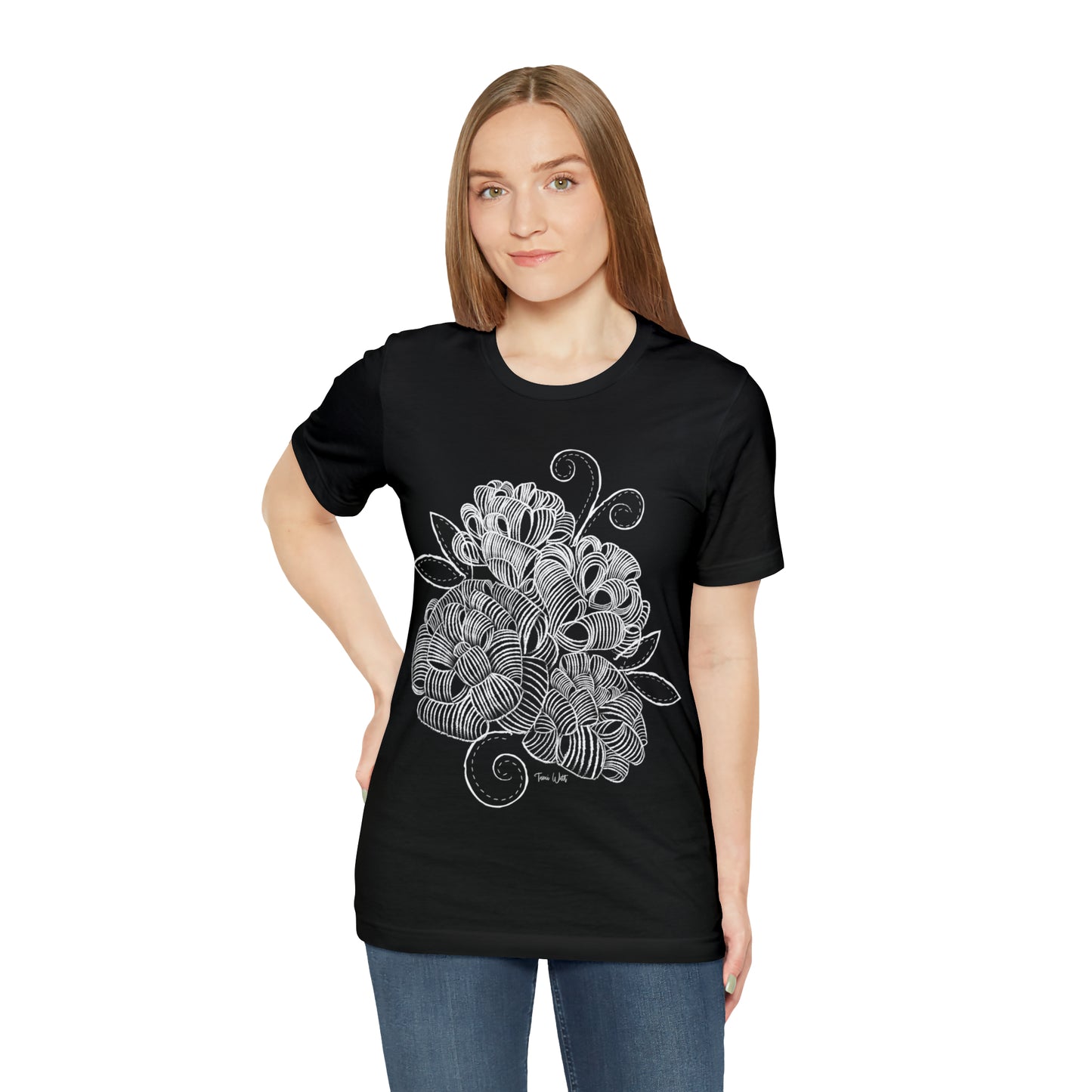Corn Husk Flower Short Sleeve Tee