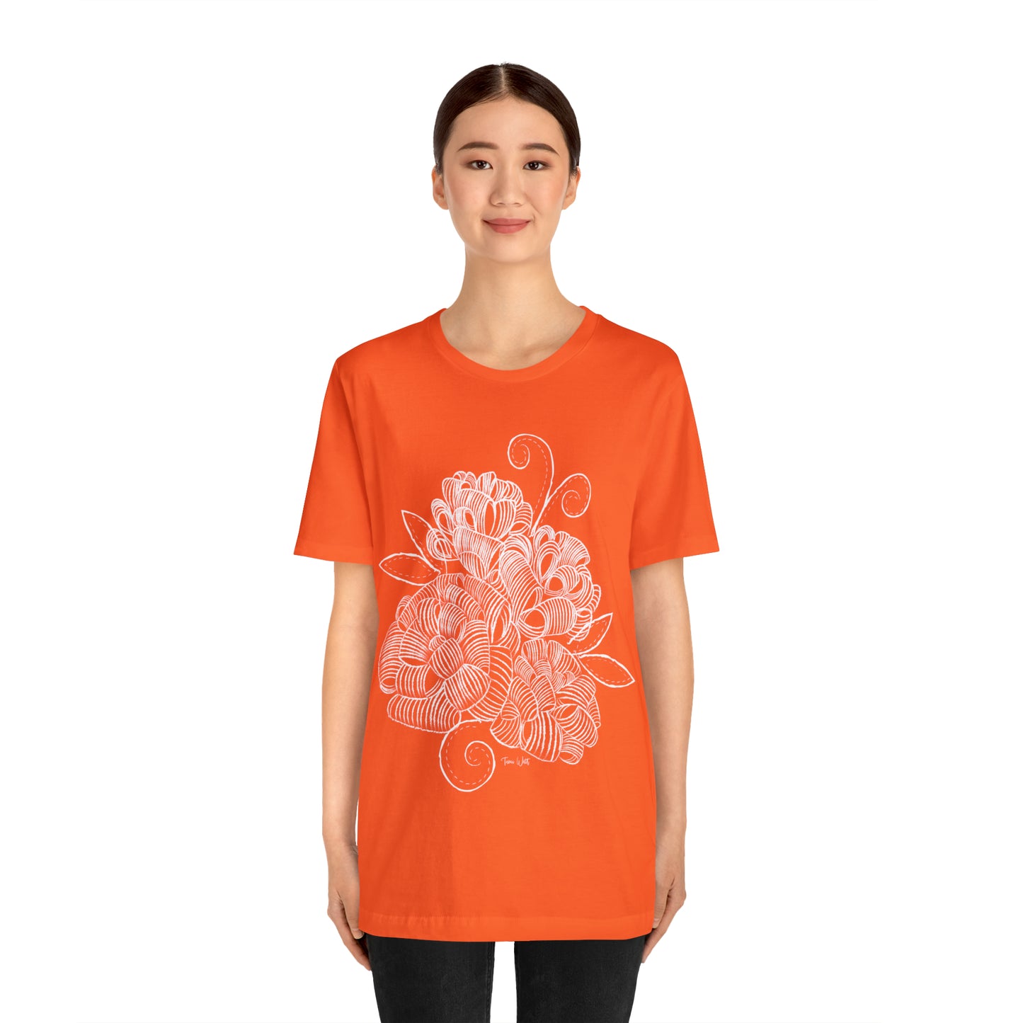 Corn Husk Flower Short Sleeve Tee