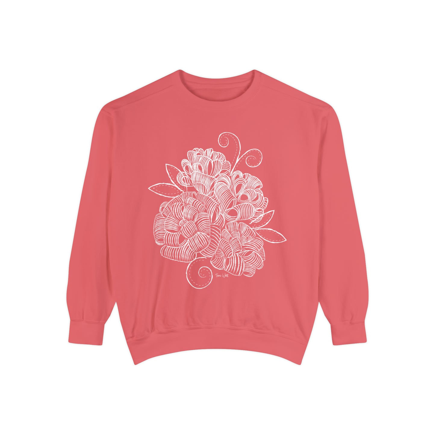 Corn husk flower Garment-Dyed Sweatshirt
