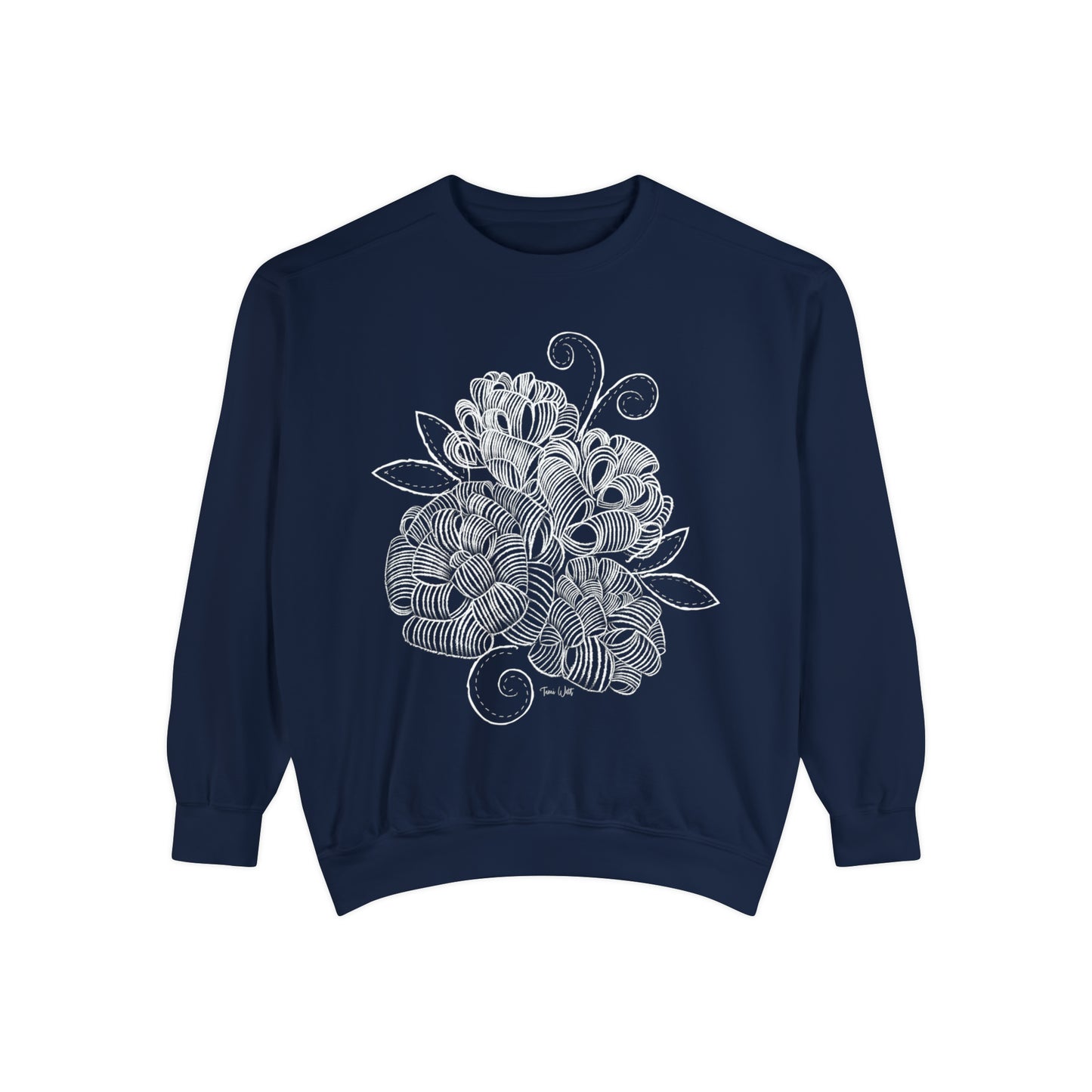 Corn husk flower Garment-Dyed Sweatshirt
