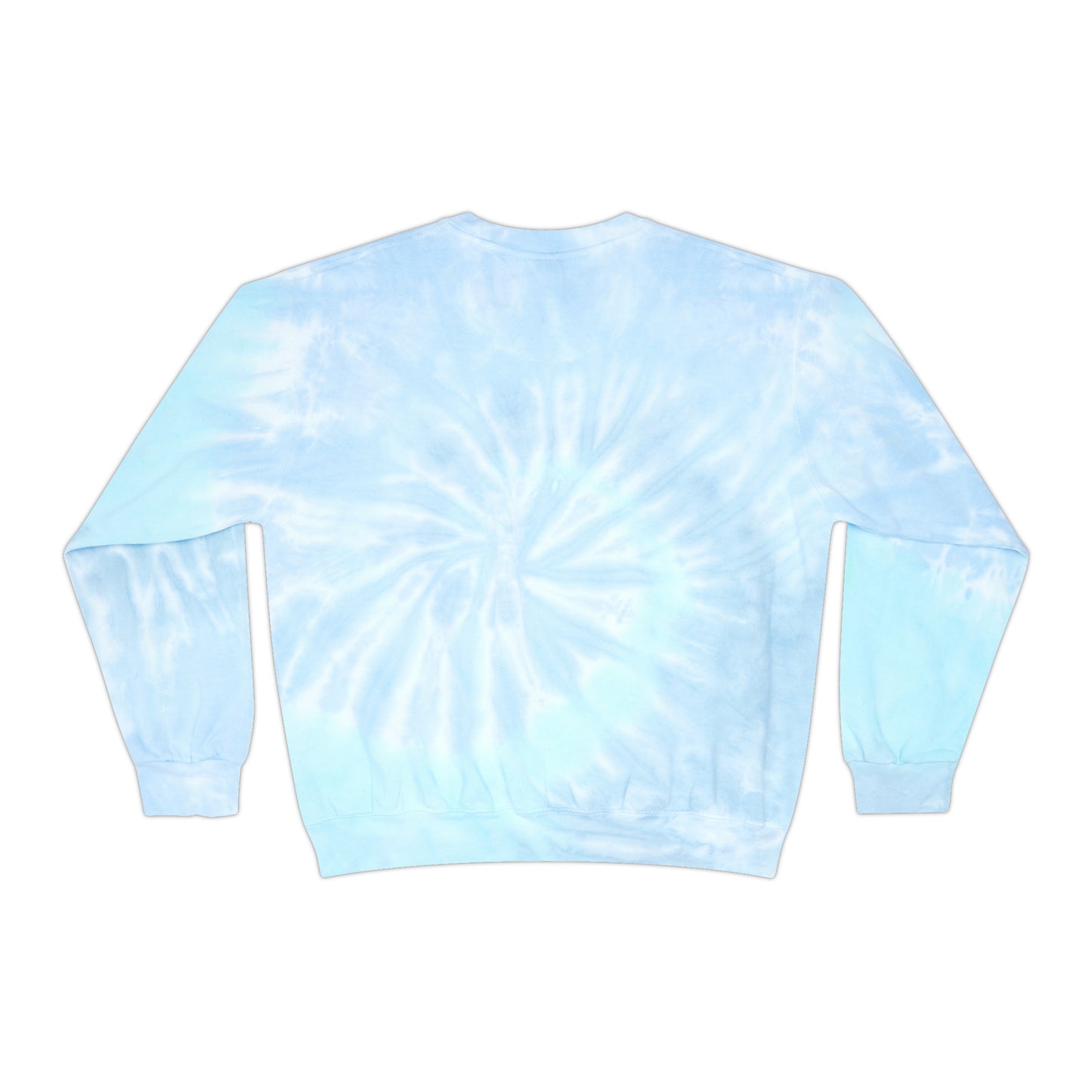 Floral Design Unisex Tie-Dye Sweatshirt
