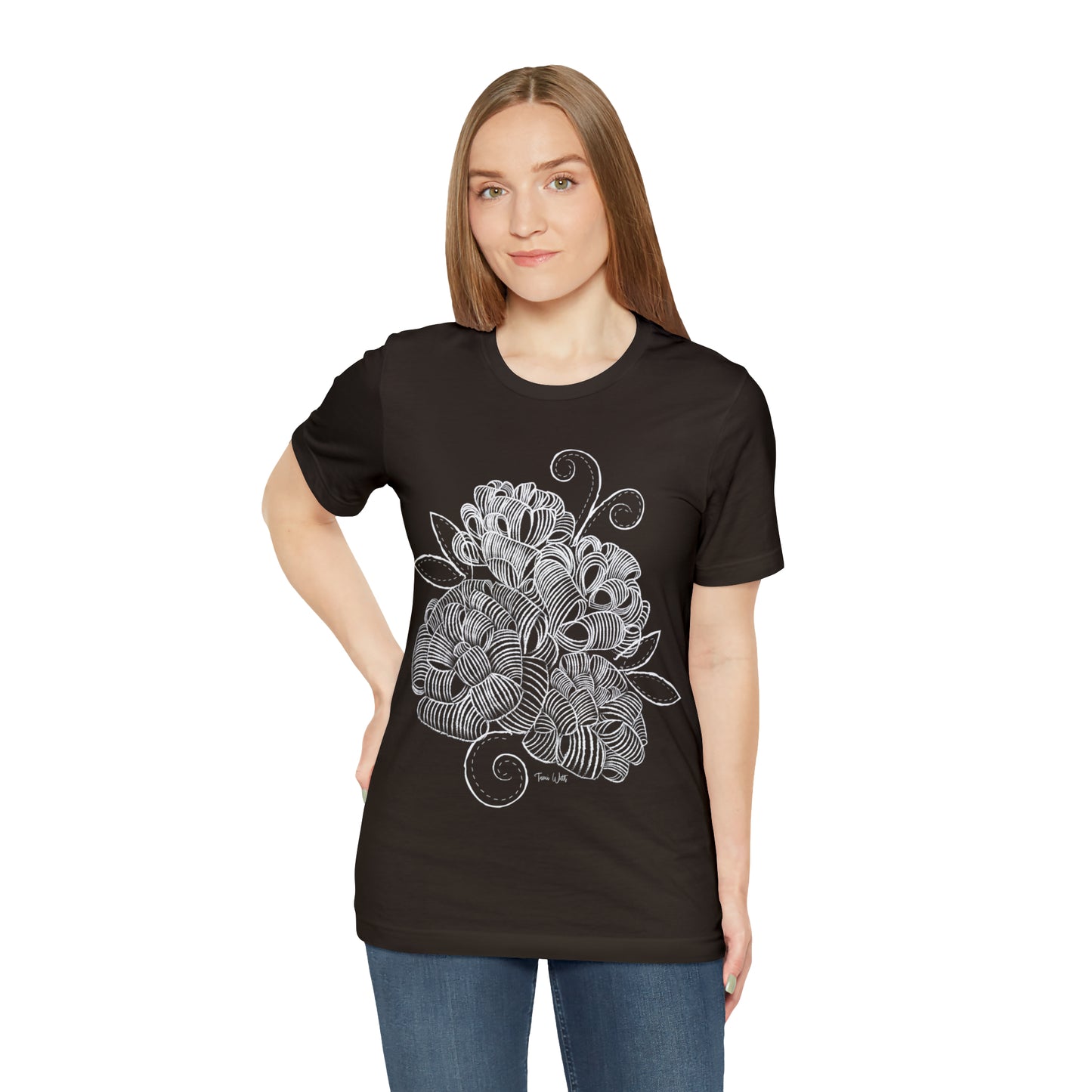 Corn Husk Flower Short Sleeve Tee