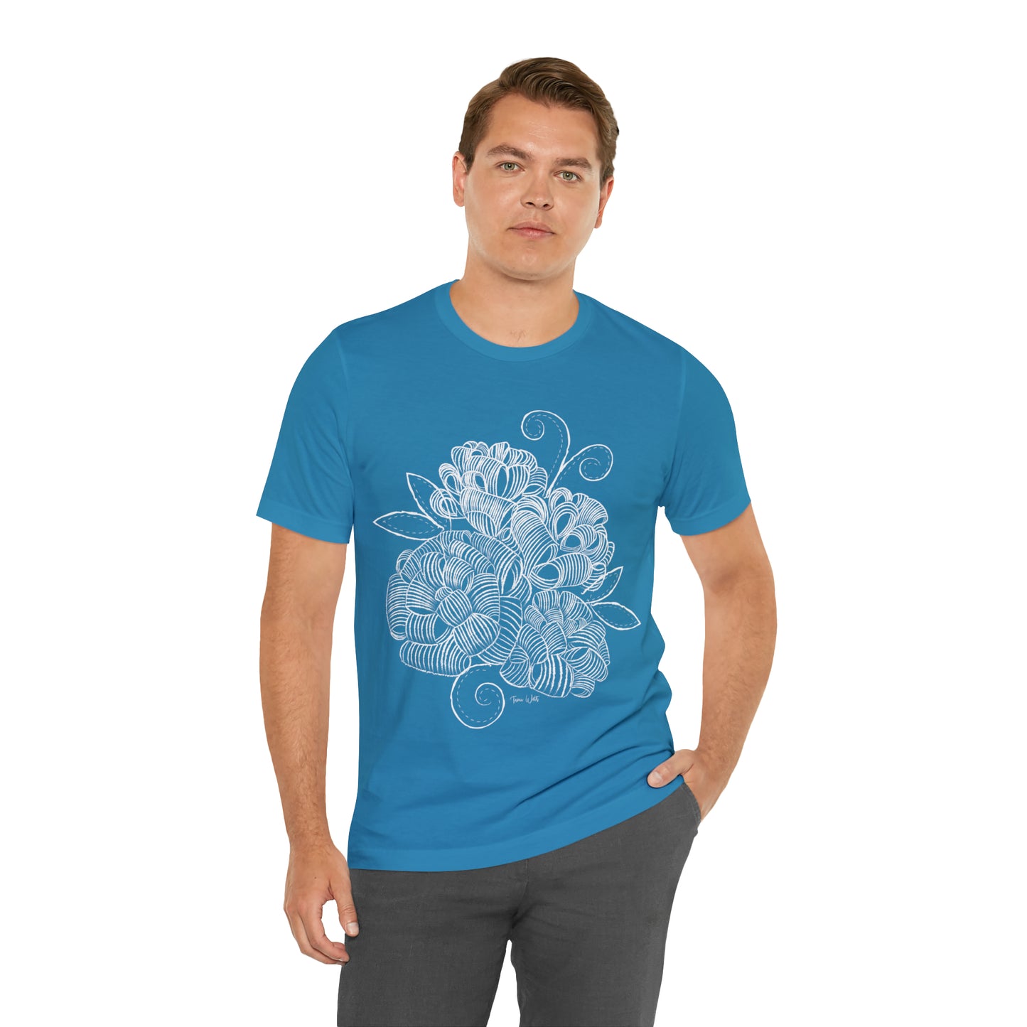 Corn Husk Flower Short Sleeve Tee