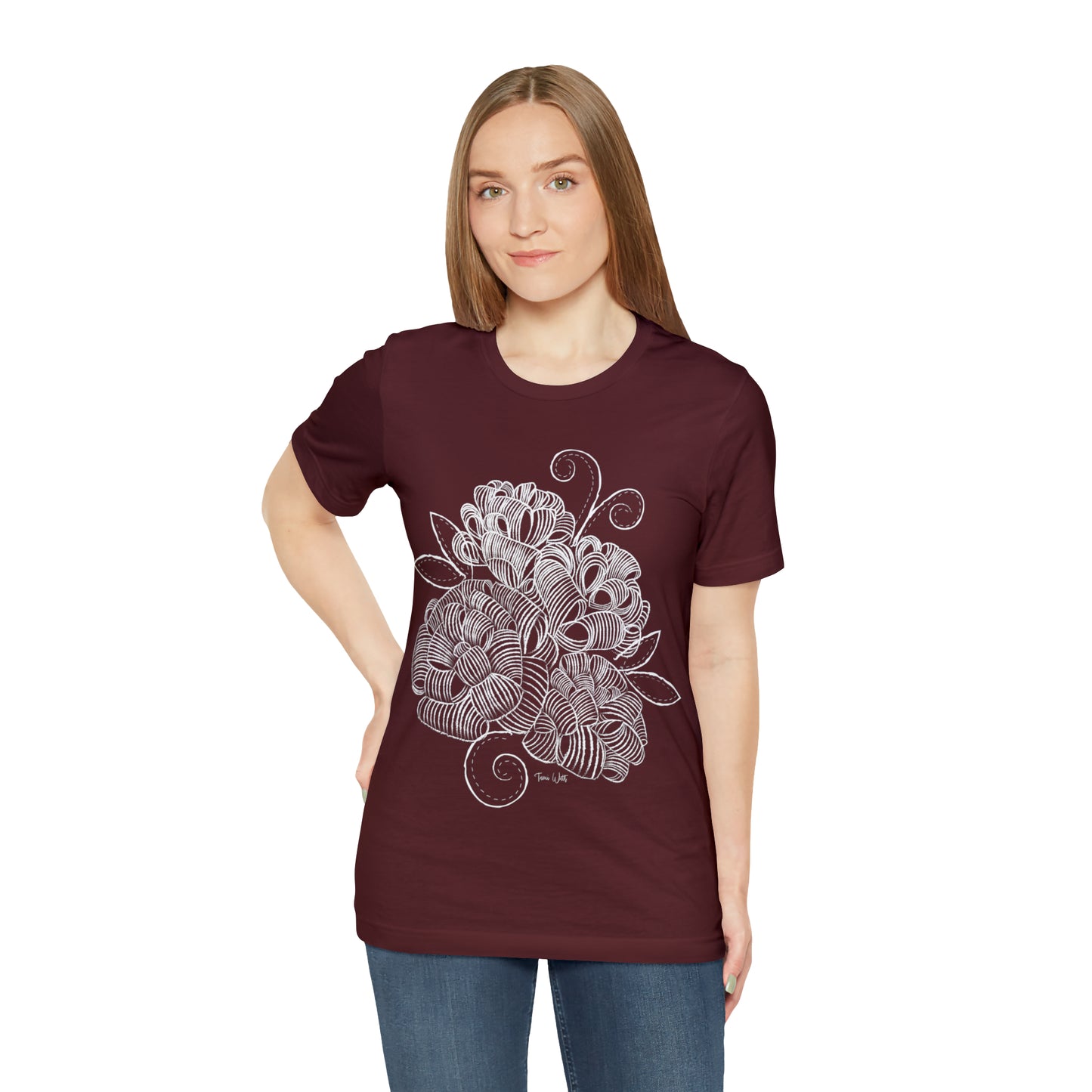 Corn Husk Flower Short Sleeve Tee