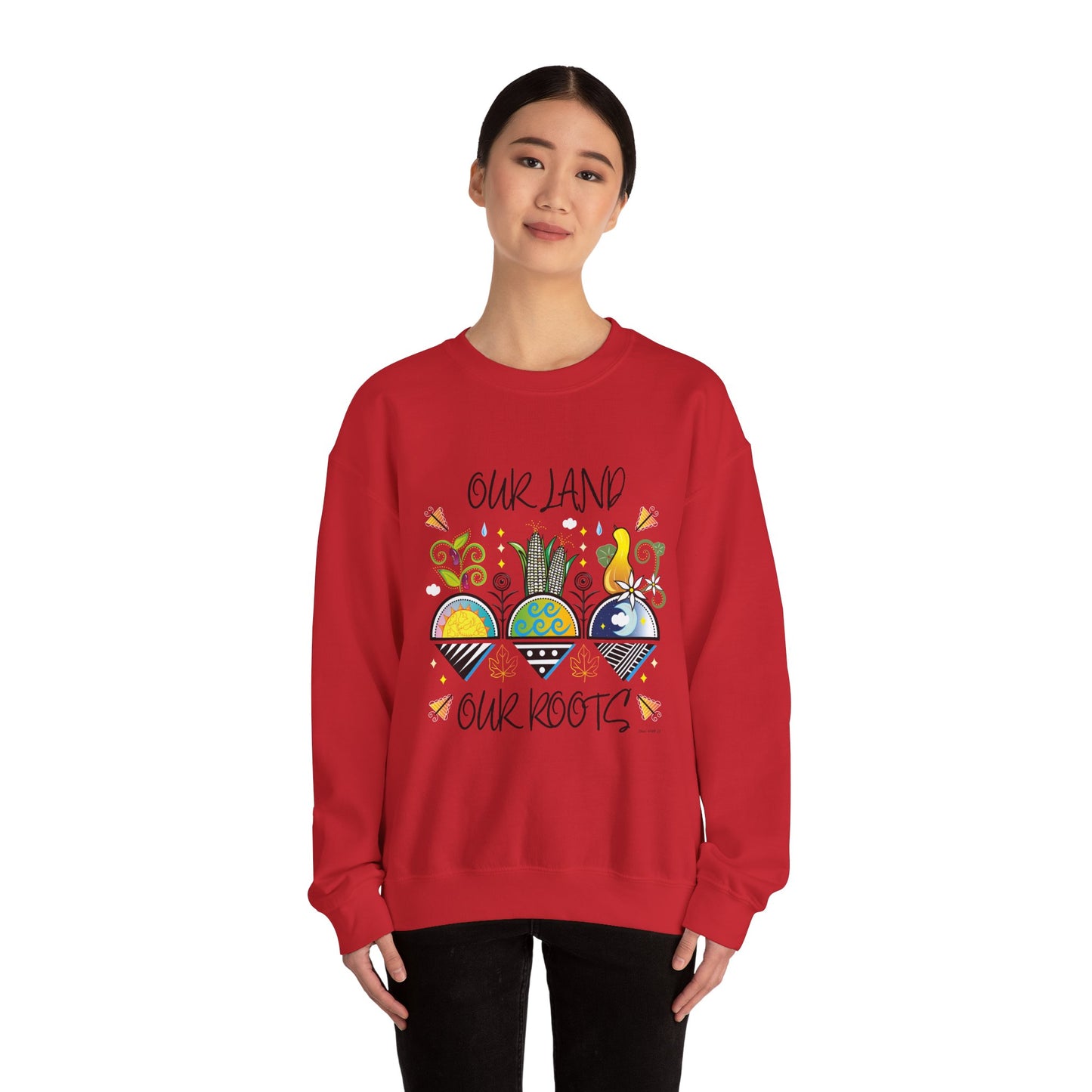 Vibrant Heritage Crewneck Sweatshirt, Cozy Pullover, Cultural Sweatshirt, Unique Gift, Casual Wear, Seasonal Layer