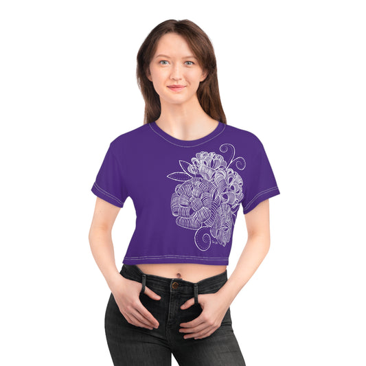 Corn Husk Flower Crop Tee (AOP)