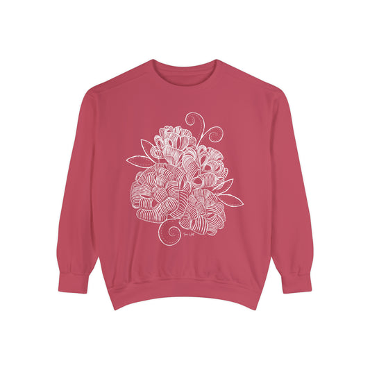 Corn husk flower Garment-Dyed Sweatshirt