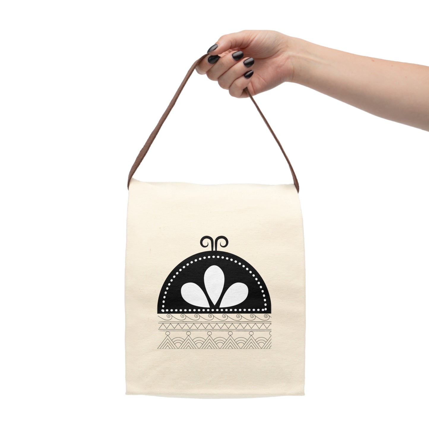 Sky Dome Canvas Lunch Bag With Strap