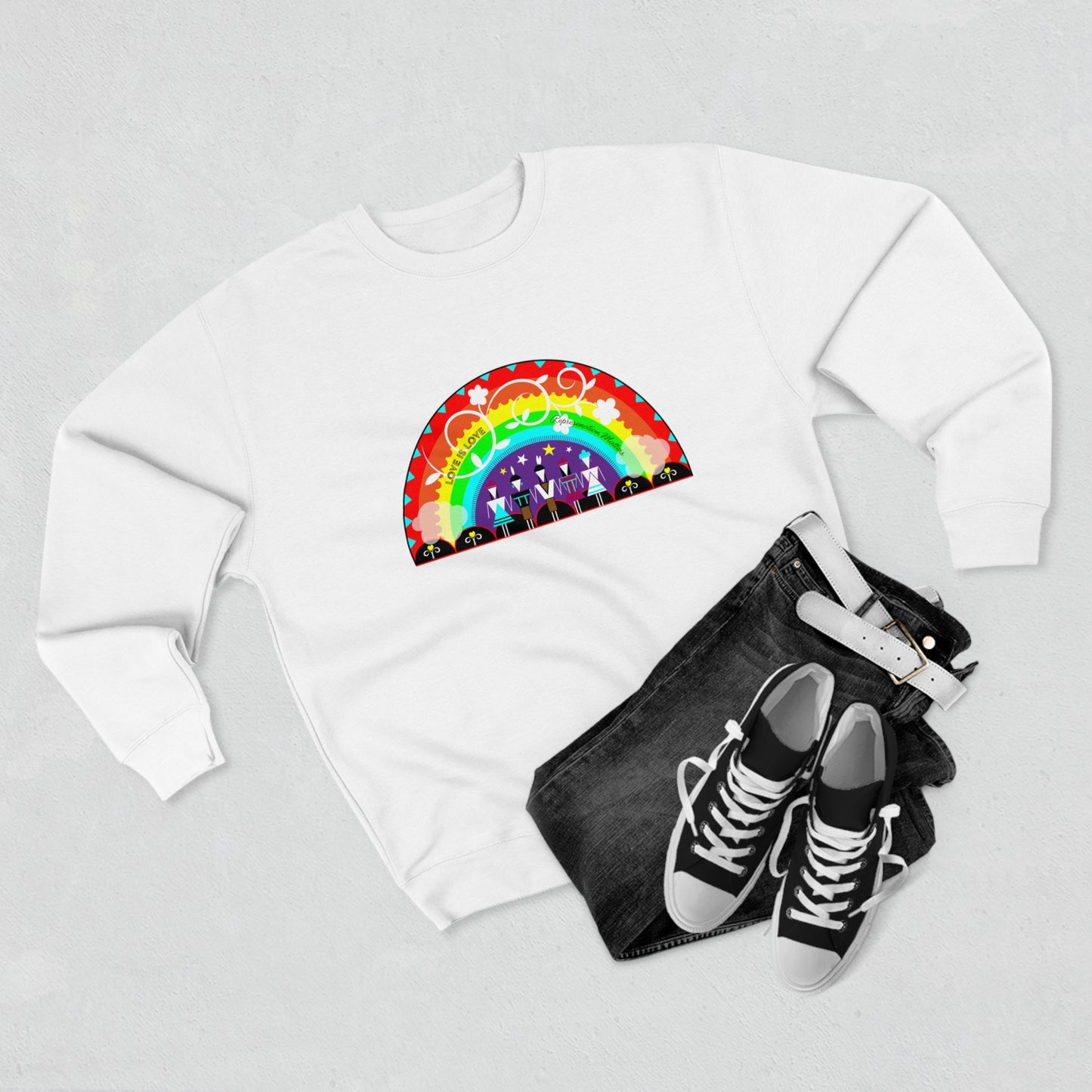 Love is Love Unisex Premium Crewneck Sweatshirt