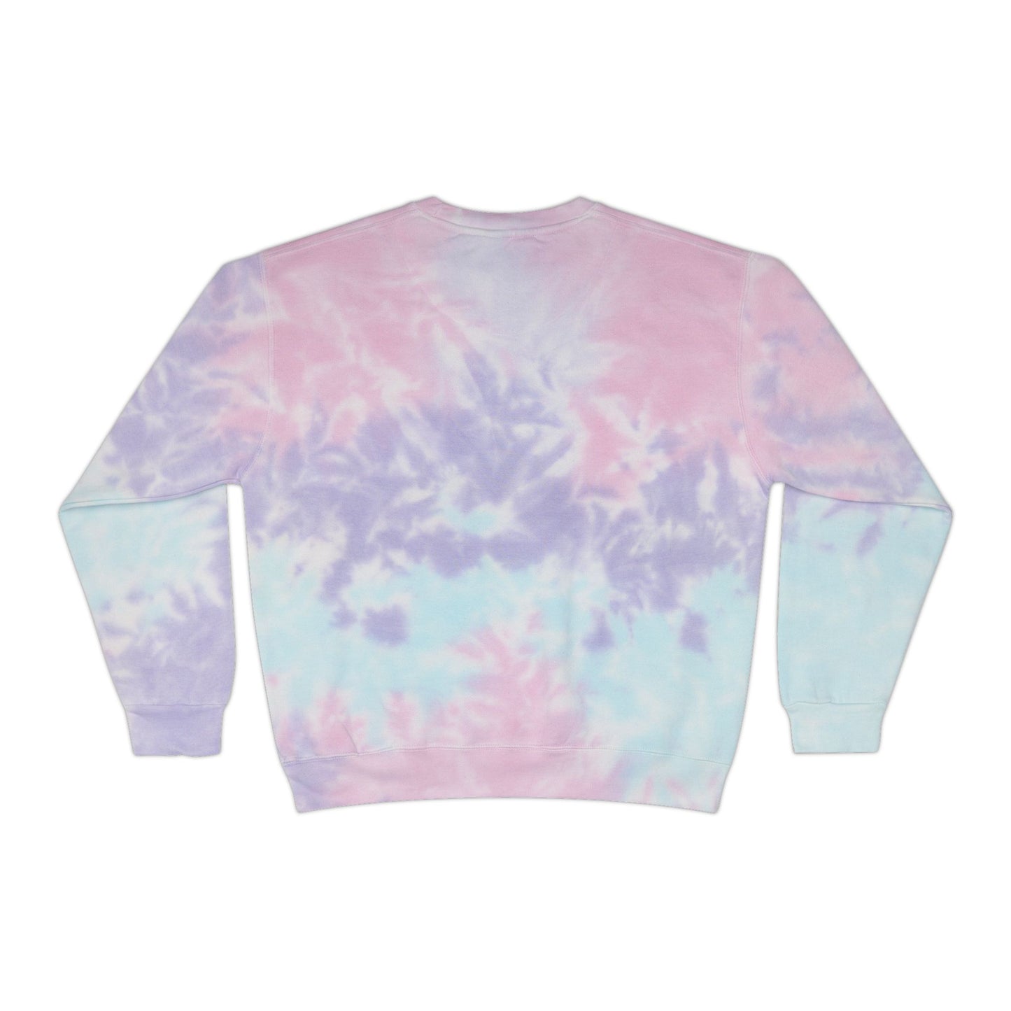 Pastel Tie-Dye Sweatshirt with Floral Strawberries, Cozy Pullover, Summer Casual Wear, Gift for Her, Rainbow Vibes