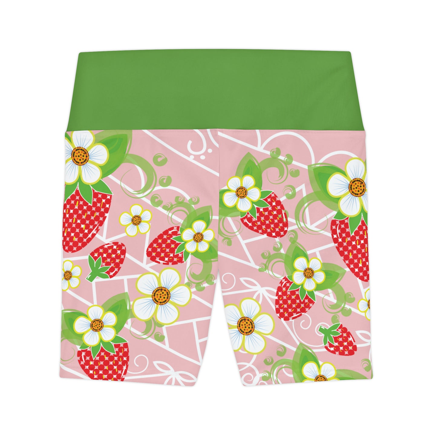 Strawberry Print Women's Workout Shorts (AOP)