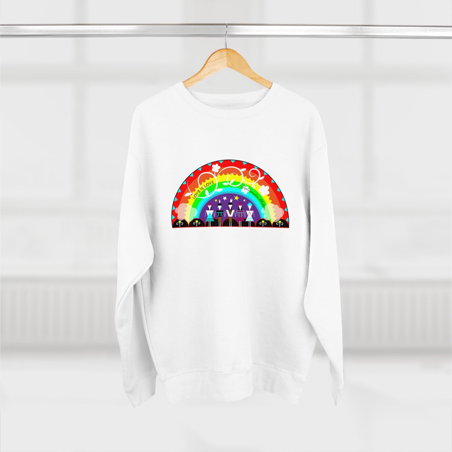 Love is Love Unisex Premium Crewneck Sweatshirt