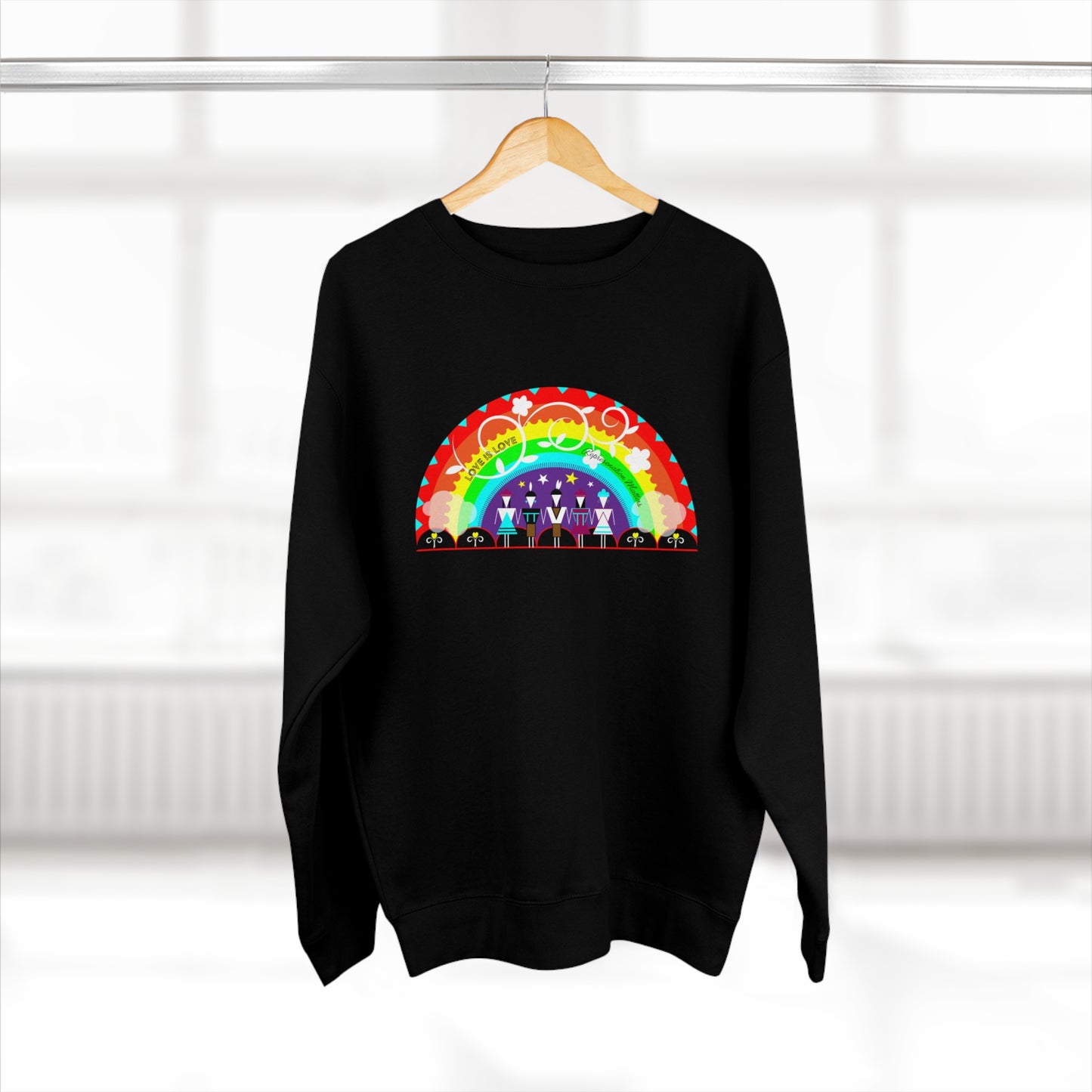 Love is Love Unisex Premium Crewneck Sweatshirt