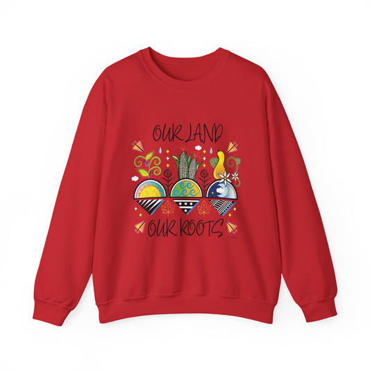 Vibrant Heritage Crewneck Sweatshirt, Cozy Pullover, Cultural Sweatshirt, Unique Gift, Casual Wear, Seasonal Layer